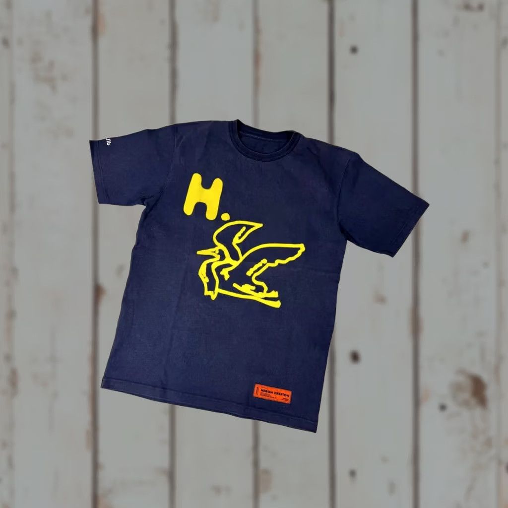 Heron Preston Heron Preston Flying Heron T-Shirt Men M Blue Size US M / EU 48-50 / 2 - 1 Thumbnail