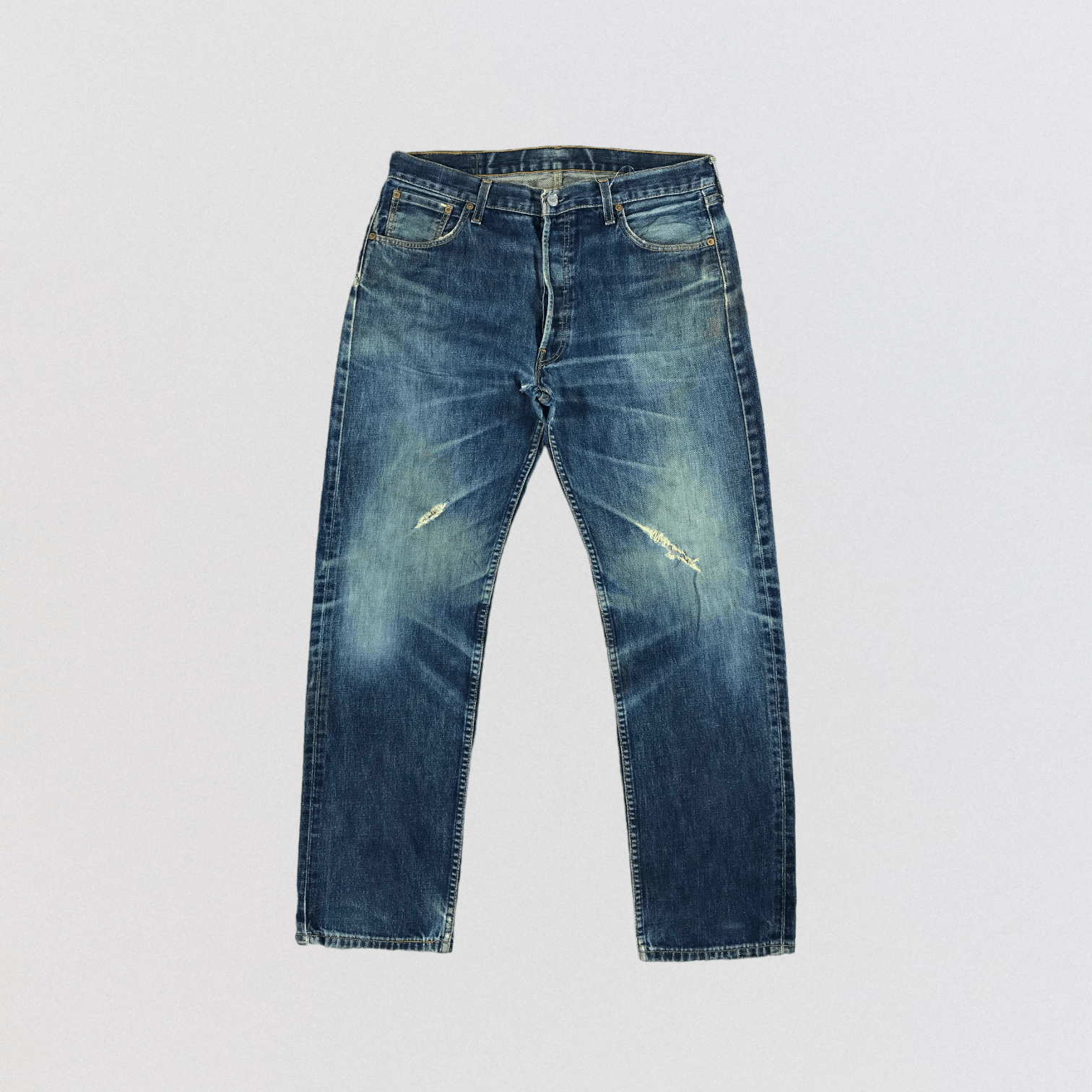 Levi's Vintage 90s Distress Levis 501 Jeans-JM2388 Size US 36 / EU 52 - 1 Thumbnail
