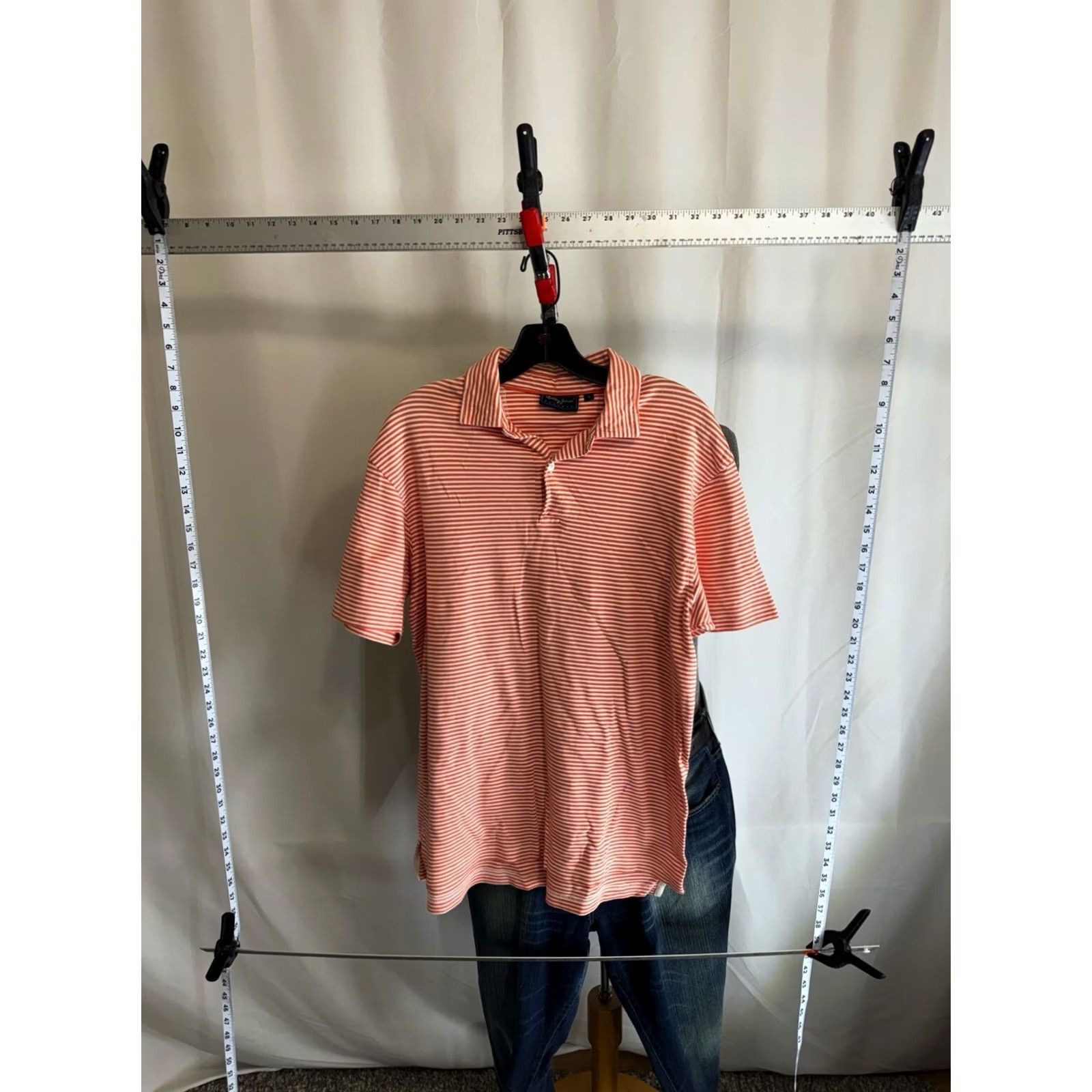 Mango Bobby Jones Mango Stripe POLO SHIRT Medium M Mens Size US M / EU 48-50 / 2 - 2 Thumbnail
