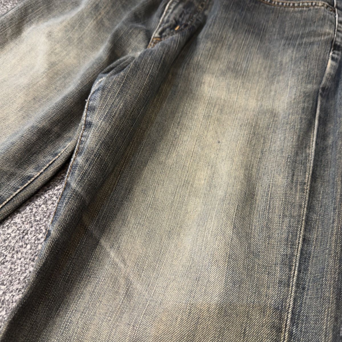 If Six Was Nine 90s Japanese Rusty Edwin 503 Regular Aging Faded Denim Size US 31 - 6 Thumbnail