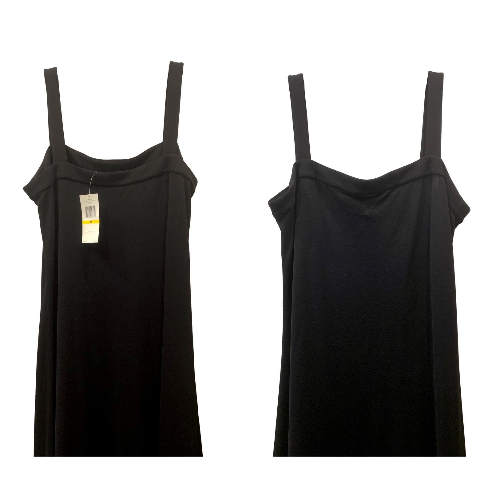 Calvin Klein NWT Calvin Klein Black Sleeveless Slinky Midi Dress | M Size M / US 6-8 / IT 42-44 - 8 Thumbnail