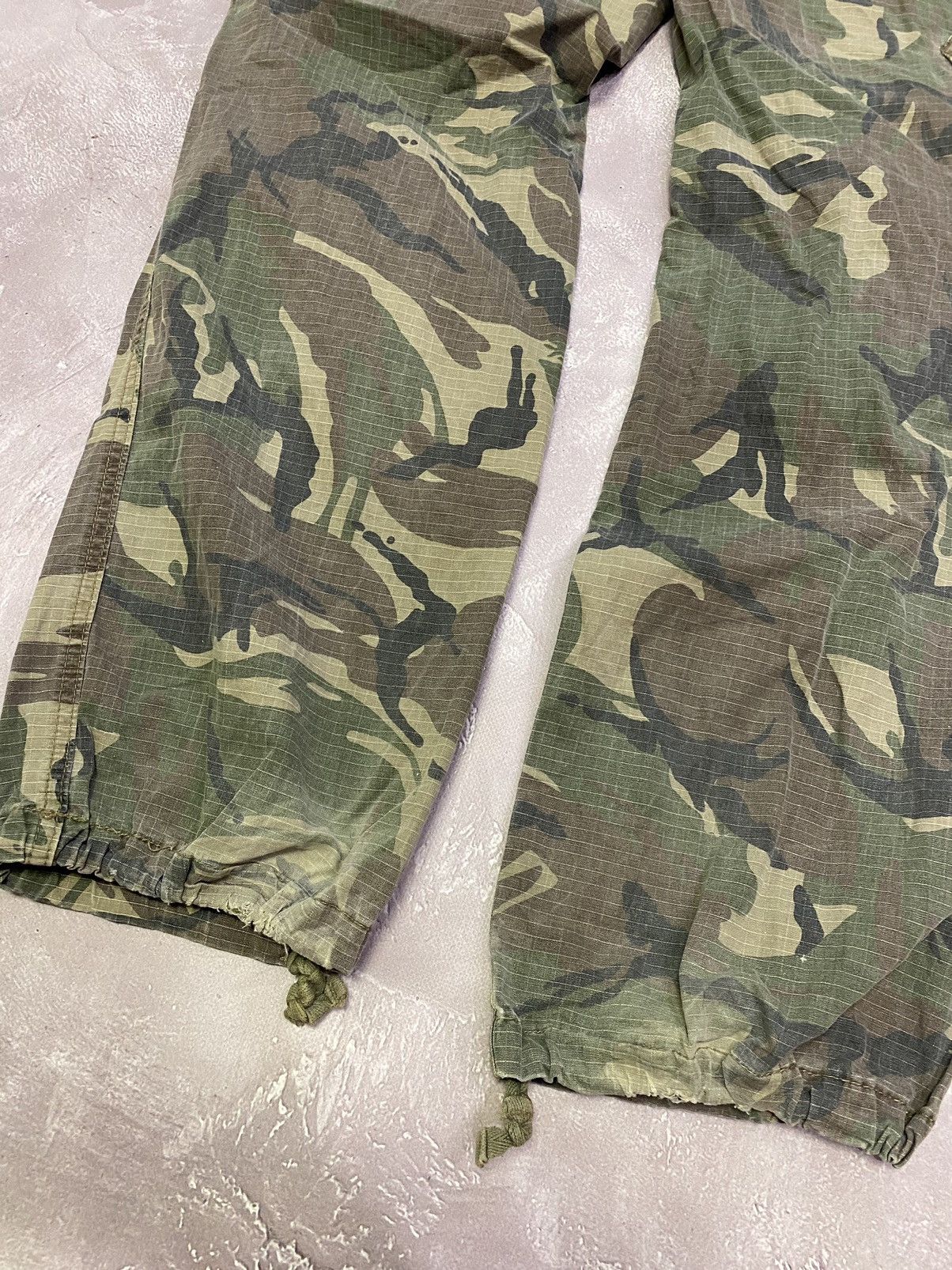 Vintage Hype Vintage Fishbone Cargo Camo Military Pants Bondage Size US 30 / EU 46 - 9 Thumbnail