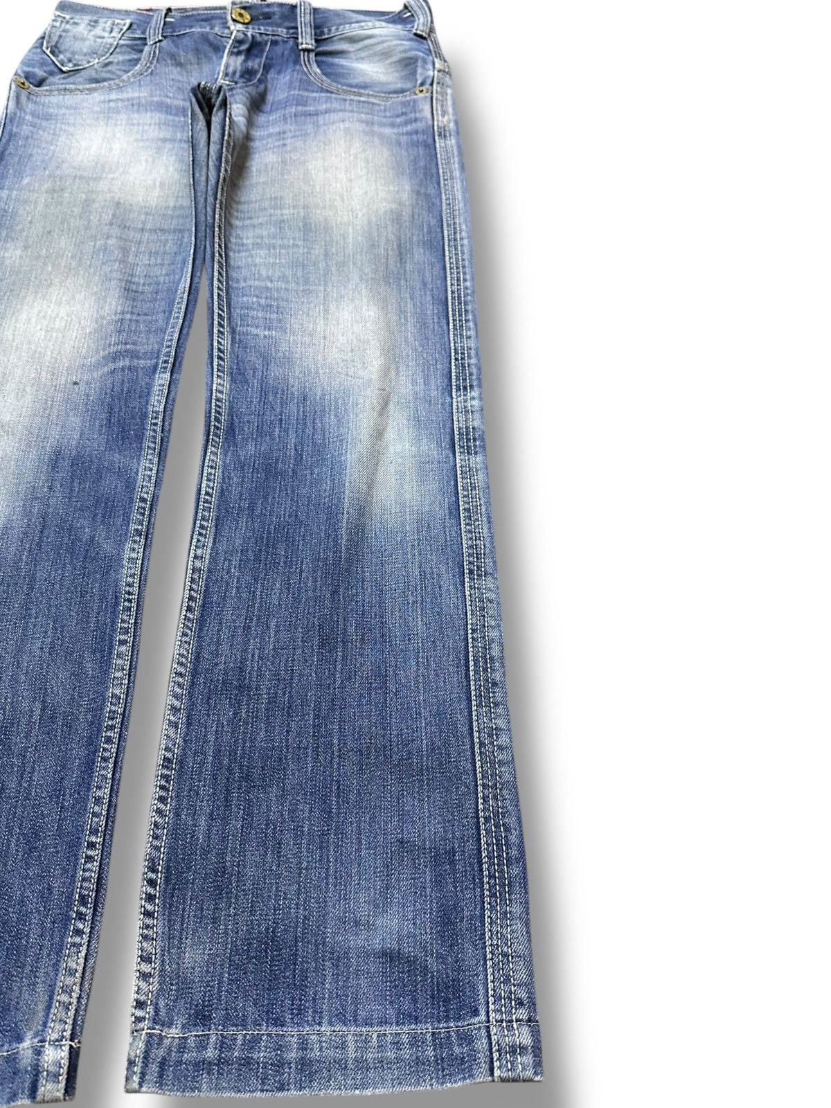Levi's Vintage Clothing Vintage Levi’s 504 Carpenter Buckle Belt Denim Size US 30 / EU 46 - 4 Thumbnail