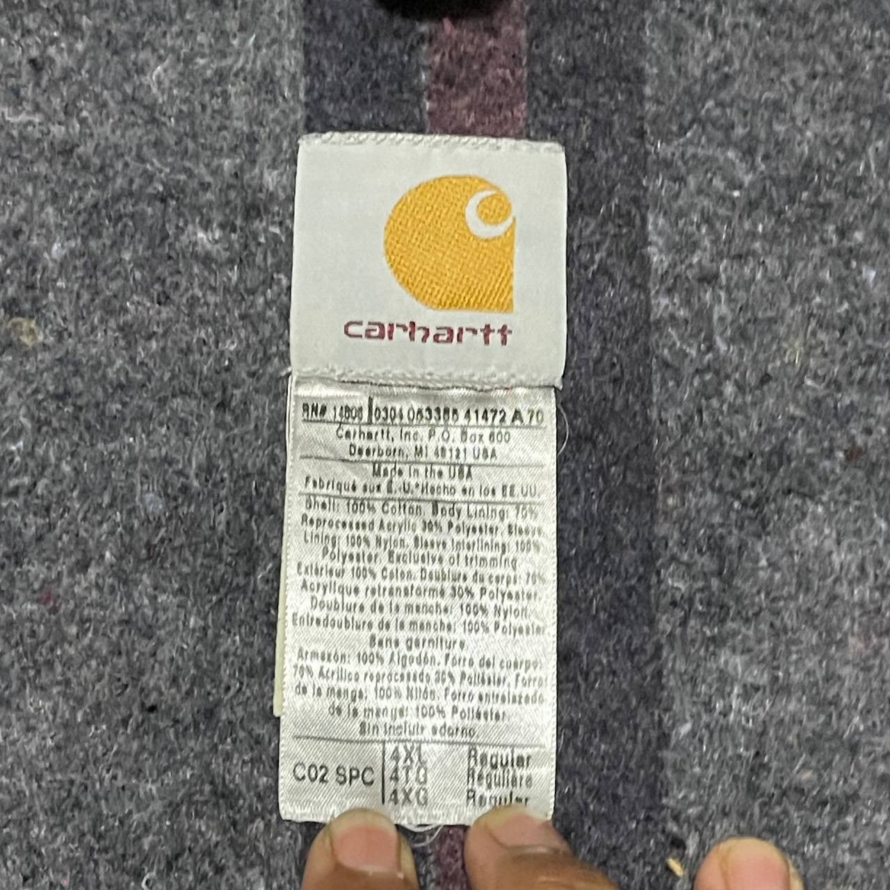 Carhartt Vintage Carhartt Work Chore Duck Canvas Jacket 4XL Size US XXL / EU 58 / 5 - 12 Thumbnail