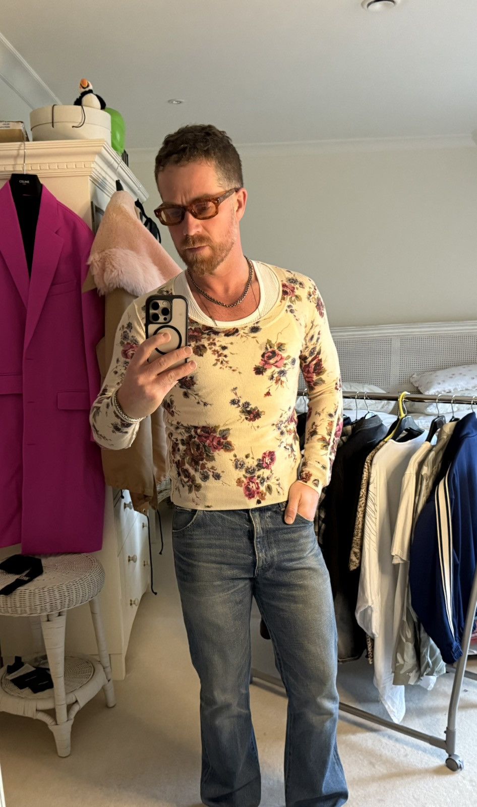 Dolce & Gabbana Dolce & Gabbana D&D floral cream sweater 46 y2k archive Size US S / EU 44-46 / 1 - 3 Thumbnail