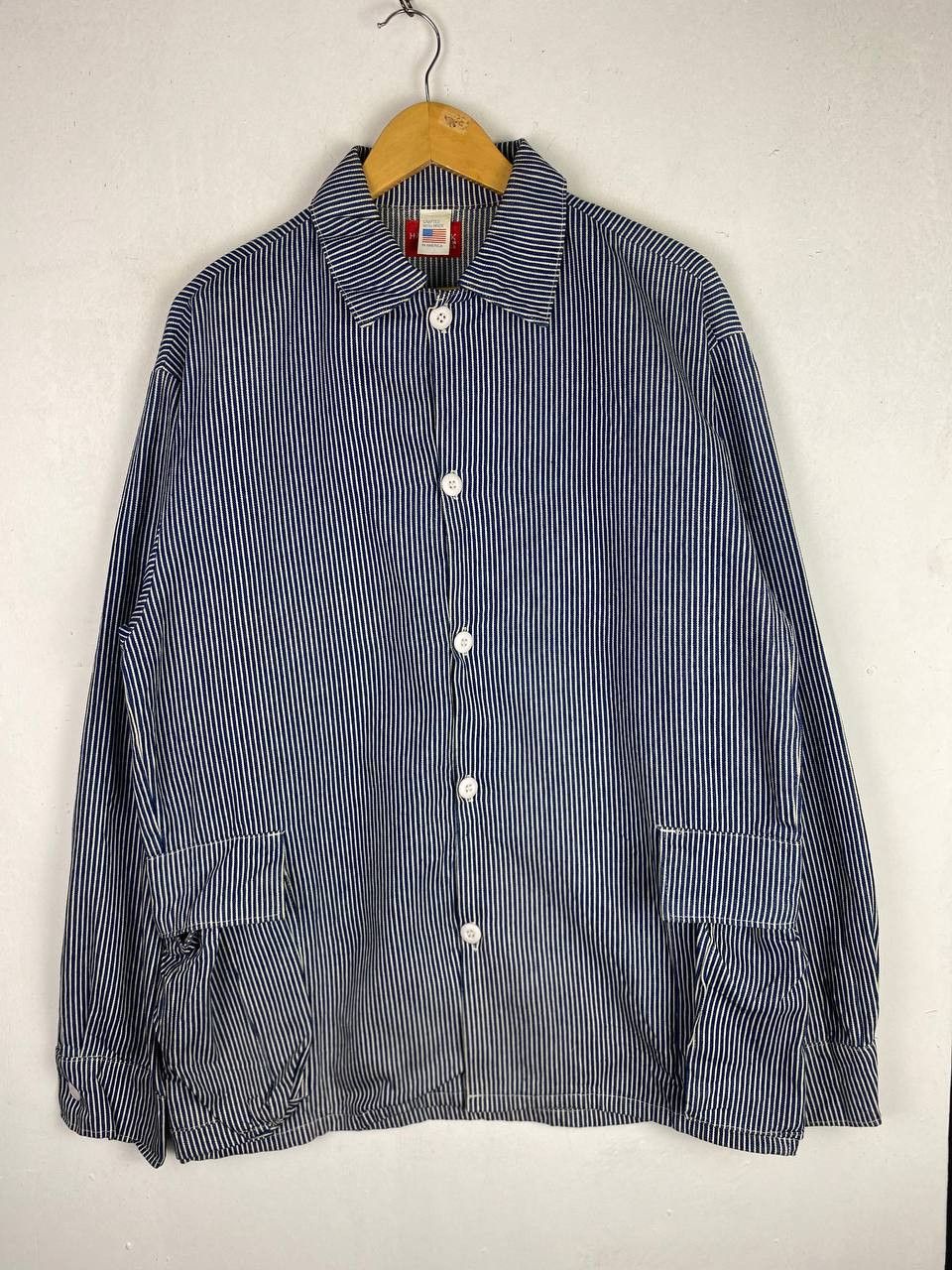 Vintage haystack hickory striped denim jacket made in usa Size US XL / EU 56 / 4 - 1 Thumbnail