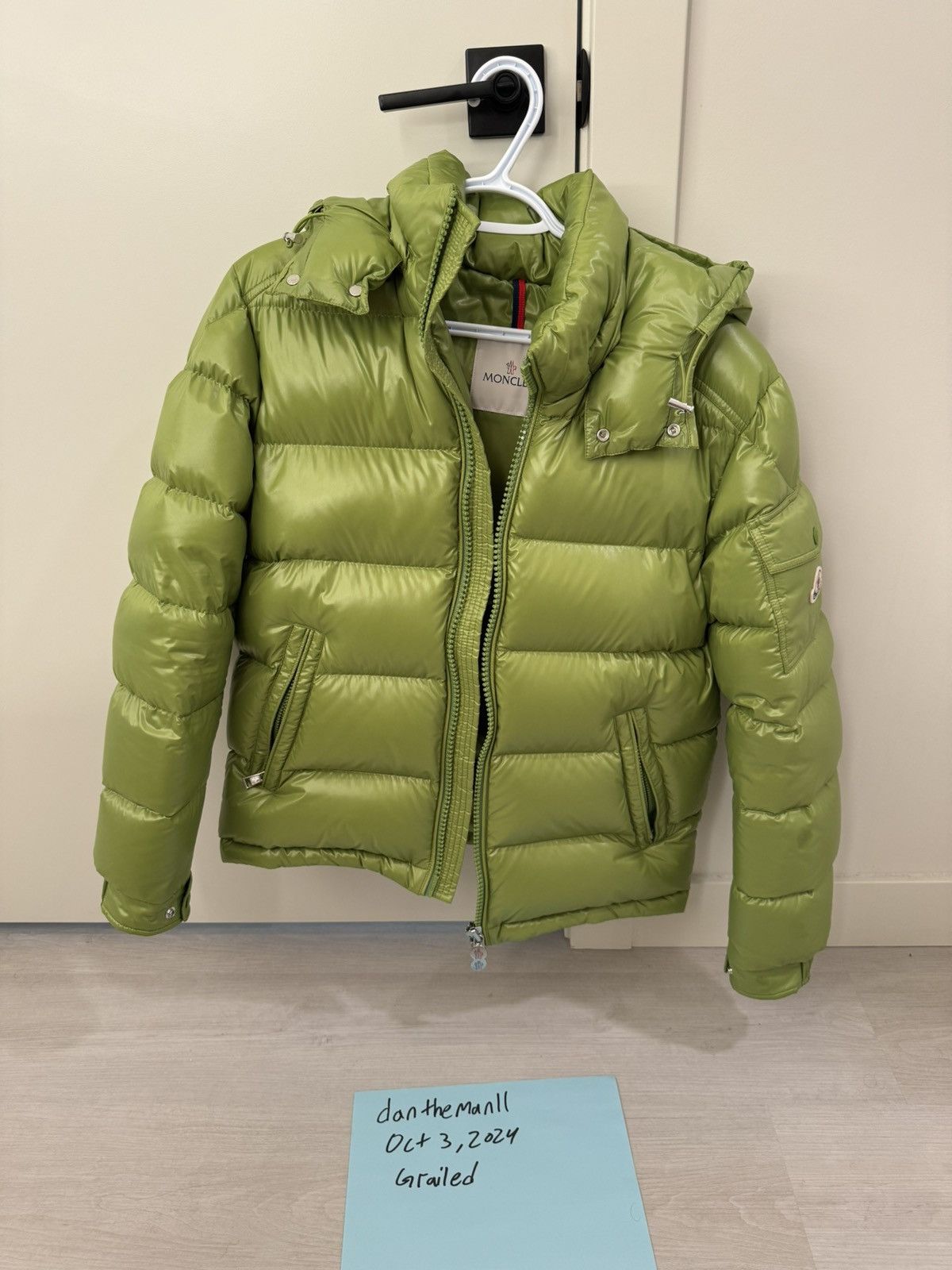 Lime green moncler clearance