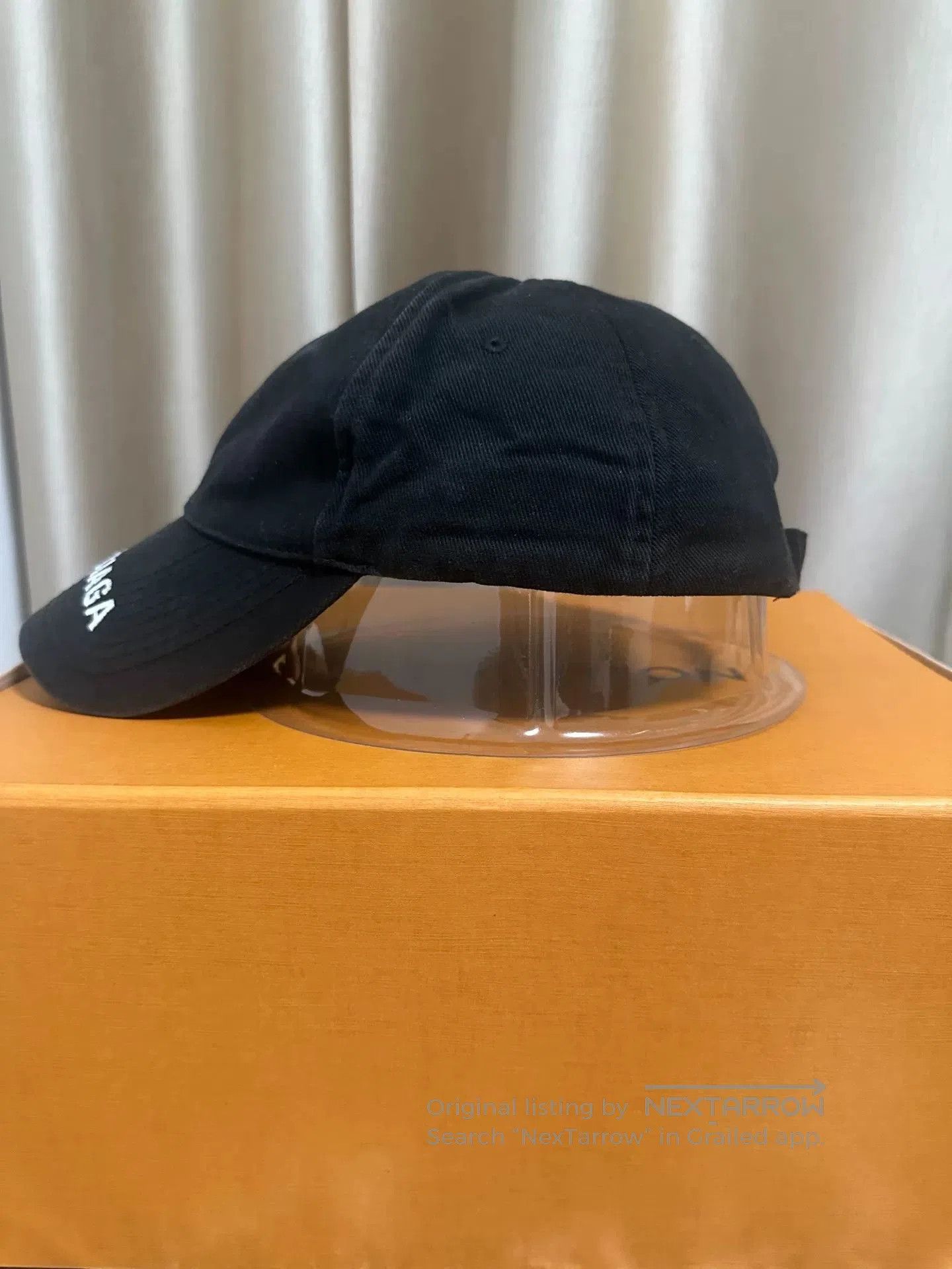 Balenciaga Balenciaga Logo Embroidered Black Baseball Cap. Size ONE SIZE - 2 Thumbnail