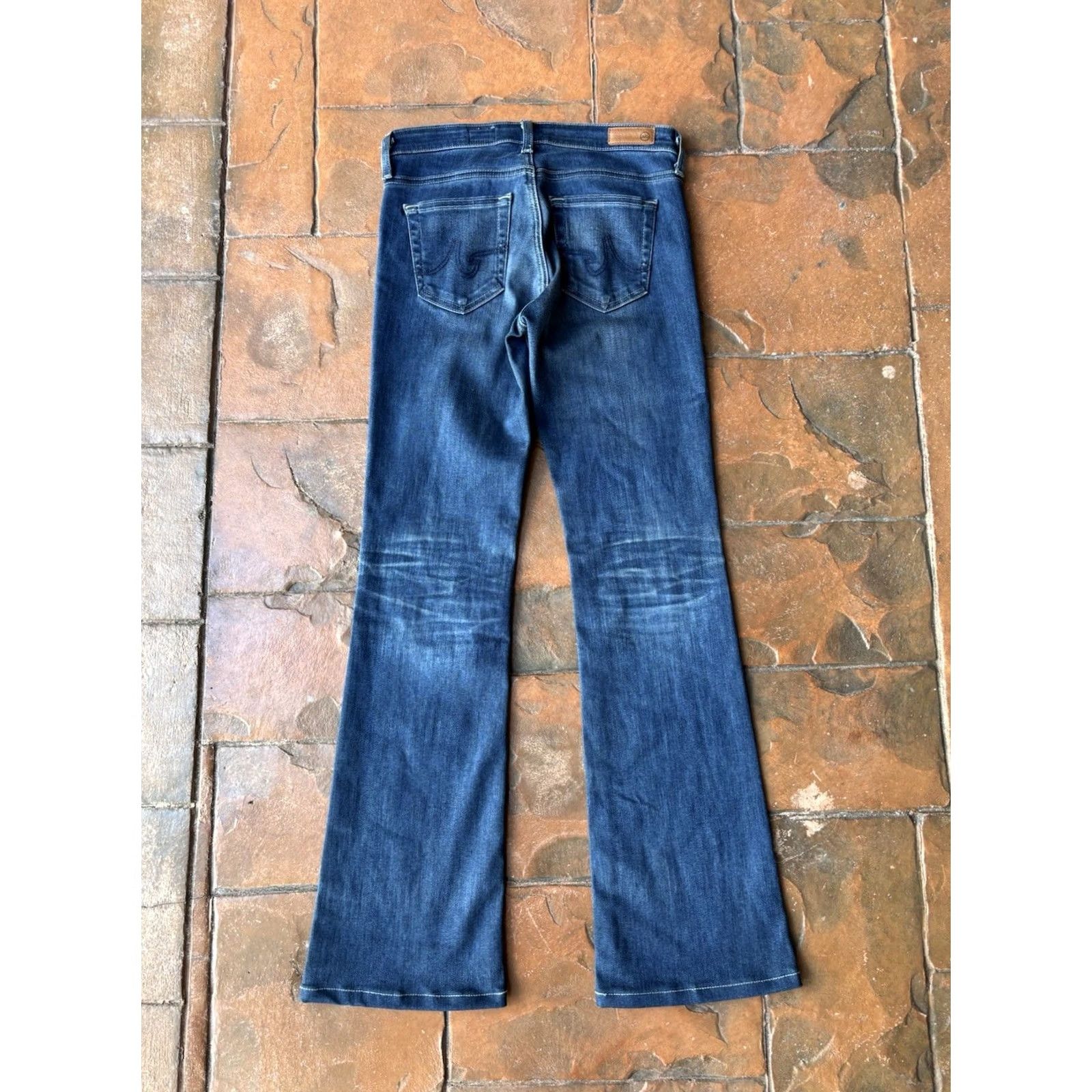 Vintage AG Adriano Goldschmied The Angel Bootcut Jeans Women’s 25R Dark Wash Classic Size 42" / US 20 - 3 Thumbnail