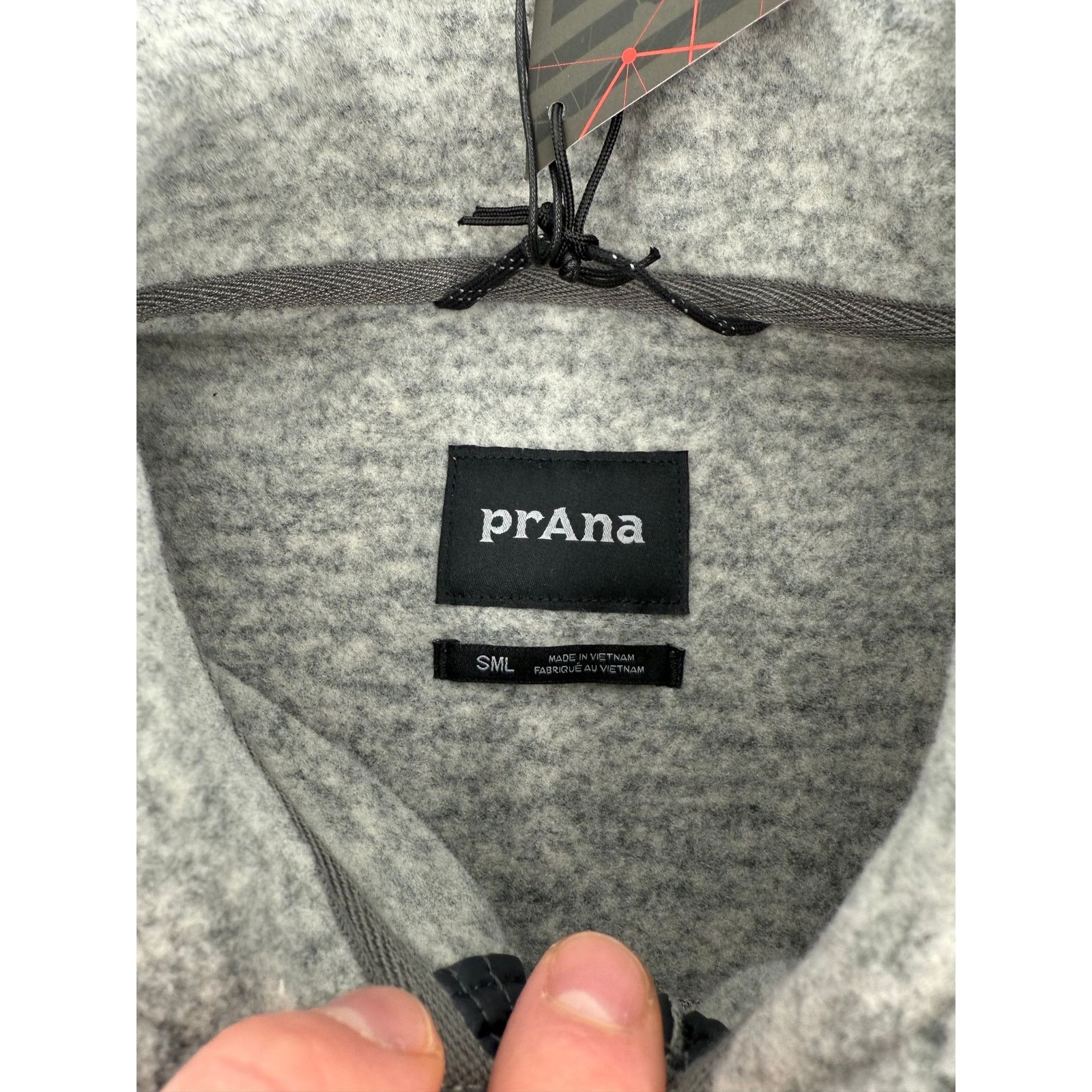 Prana NWT prAna Mens Tri Thermal Threads Henley Top Pockets Gray Size US S / EU 44-46 / 1 - 2 Thumbnail