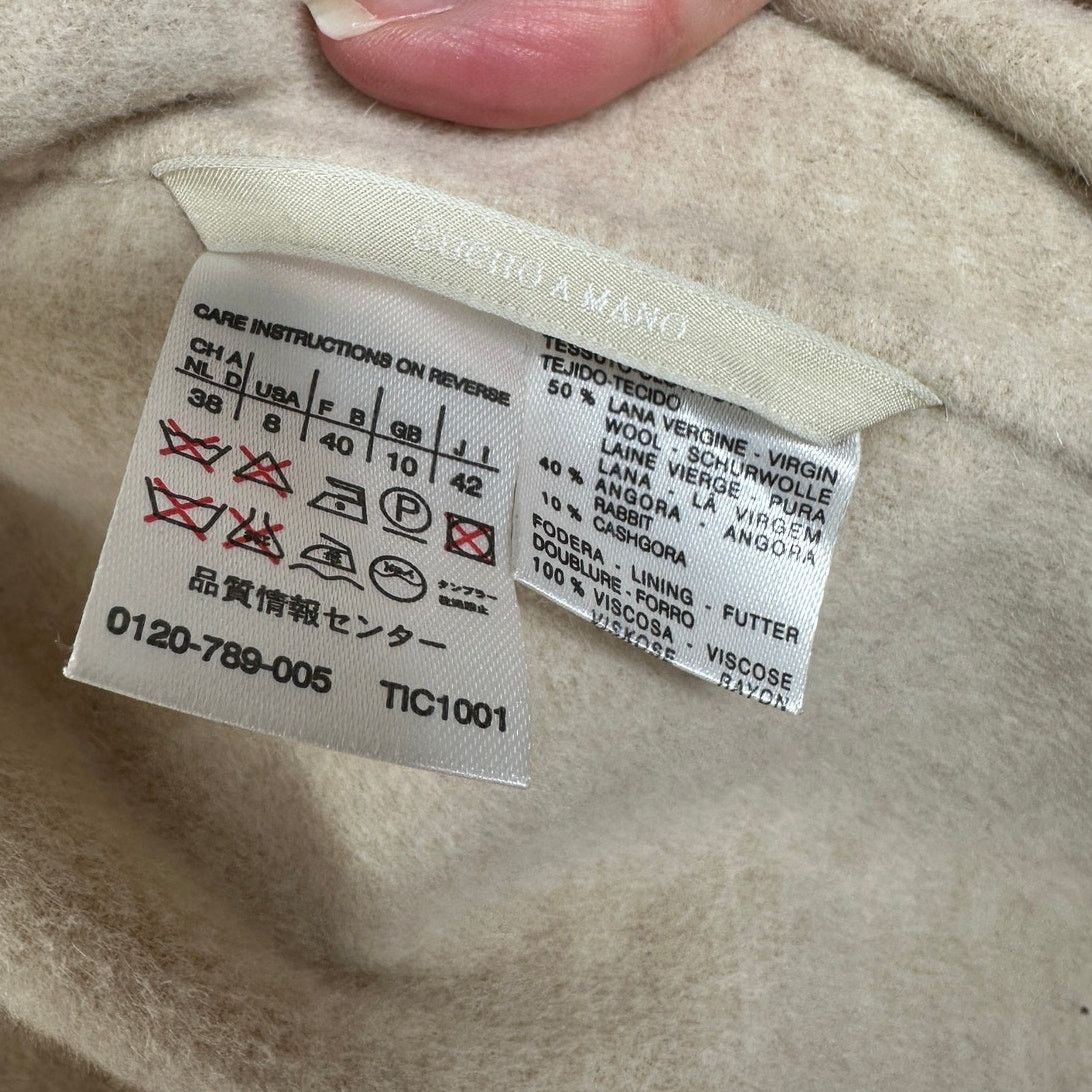 Max Mara S Max Mara Tan Long Sleeve Zip Hooded Wool Angora Shacket 8 Size M / US 6-8 / IT 42-44 - 10 Thumbnail