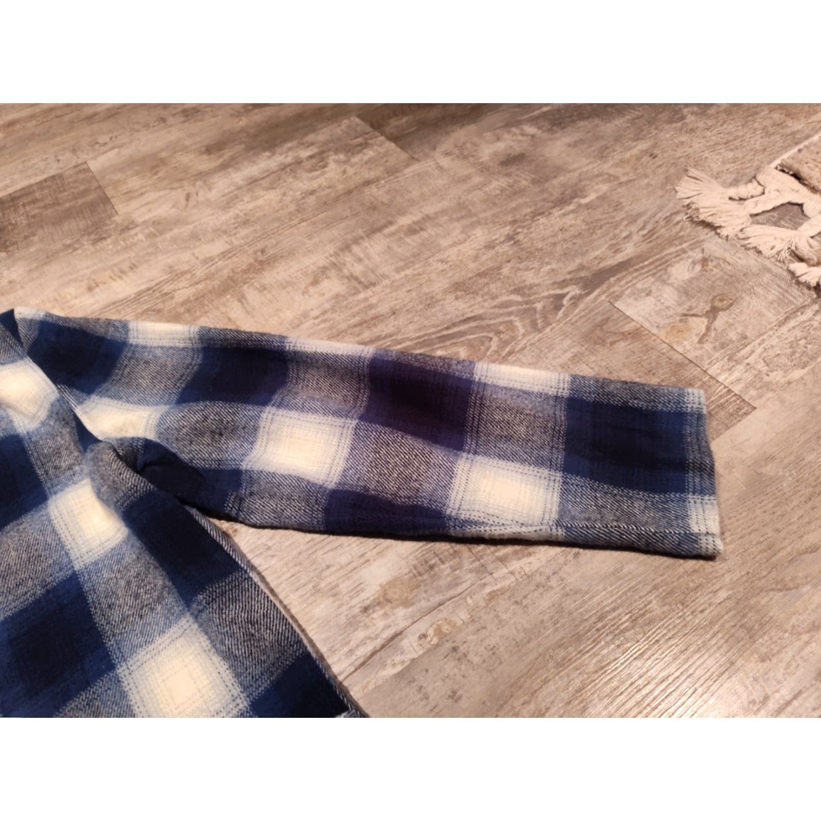 Vintage VINTAGE Susan Neal Plaid Blazer Coat Women's Medium Blue Fleece 100% Acrylic Shoulder Pads Casual Formal 90s Style Size M / US 6-8 / IT 42-44 - 6 Thumbnail