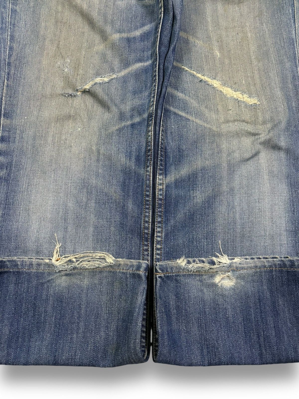 Levi's Vintage Clothing Vintage Levis 502 Mud Wash Straight Leg Distressed Jeans Size US 32 / EU 48 - 10 Thumbnail