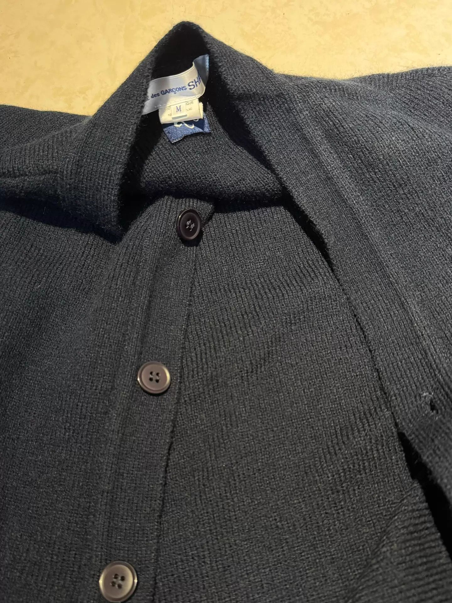Comme des Garcons CDG SHIRT Pink Striped Sleeve Raglan Cardigan 9/10 Size US M / EU 48-50 / 2 - 2 Thumbnail