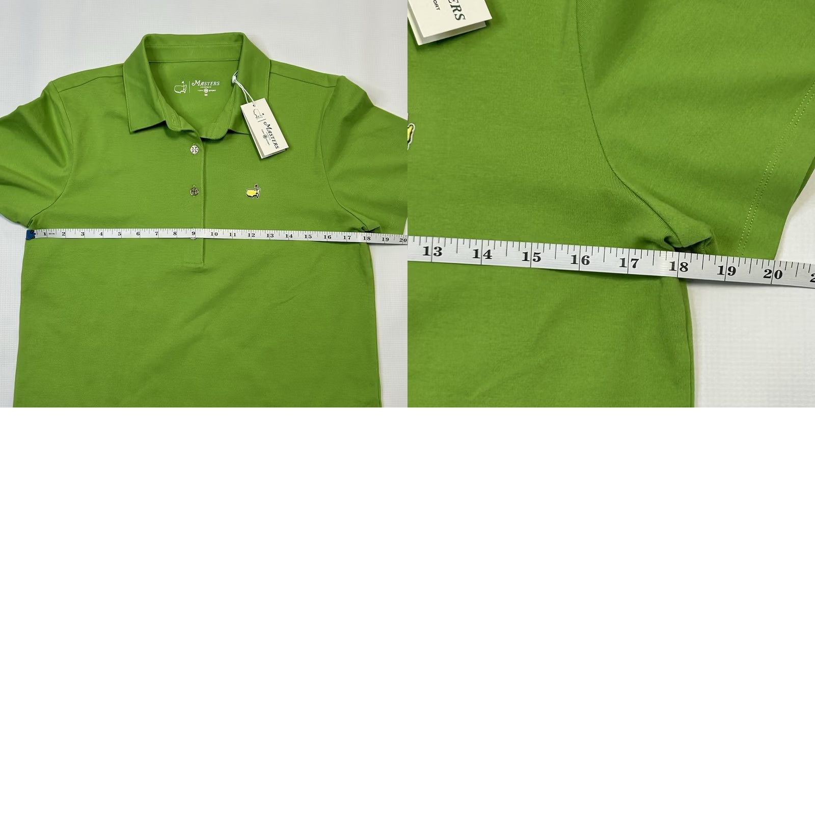 Tory Burch Tory Burch Sport The Masters Green Polo Shirt Gold Buttons Size M NEW Exclusive Polo Shirt Womens Regular Green Gold Button Sports Theme Size M / US 6-8 / IT 42-44 - 10 Thumbnail