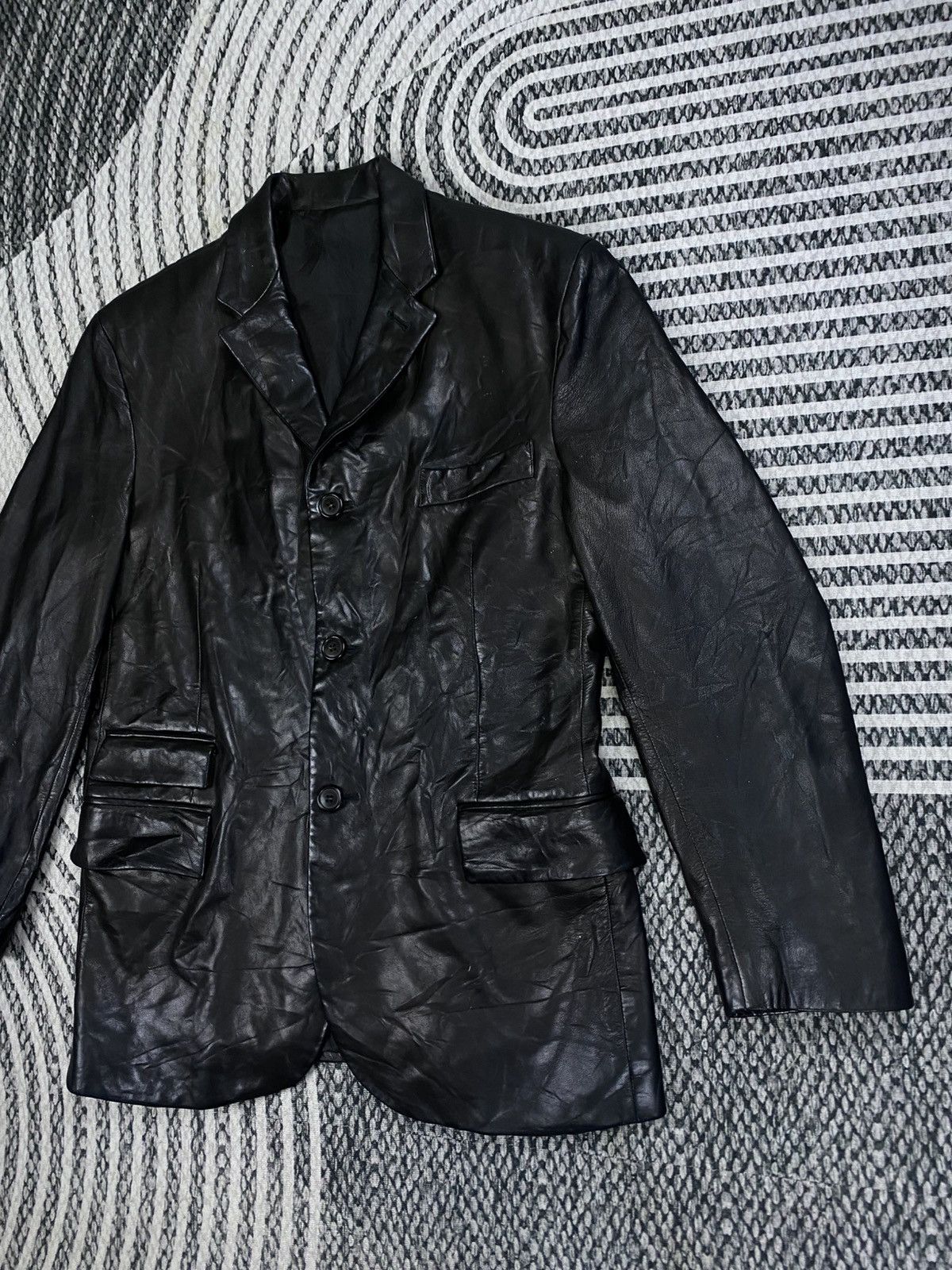 Alfred Dunhill 🔥RARE Vintage Dunhill Made In France Lambskin Jacket Size US M / EU 48-50 / 2 - 4 Thumbnail