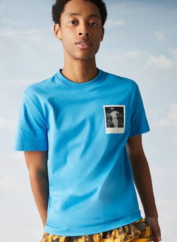 Lacoste × Polaroid Lacoste x Polaroid Thermosensitive Badge Photo Logo T Shirt Size US XXL / EU 58 / 5 - 8 Thumbnail