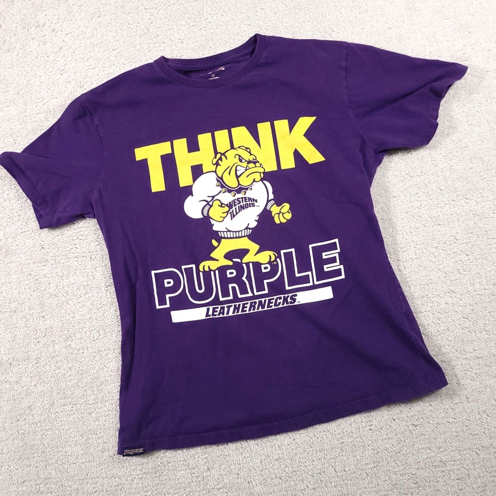 Jansport VINTAGE Western Illinois University Mom WIU Jansport NCAA Tee T-Shirt Women's Medium Size M / US 6-8 / IT 42-44 - 2 Thumbnail