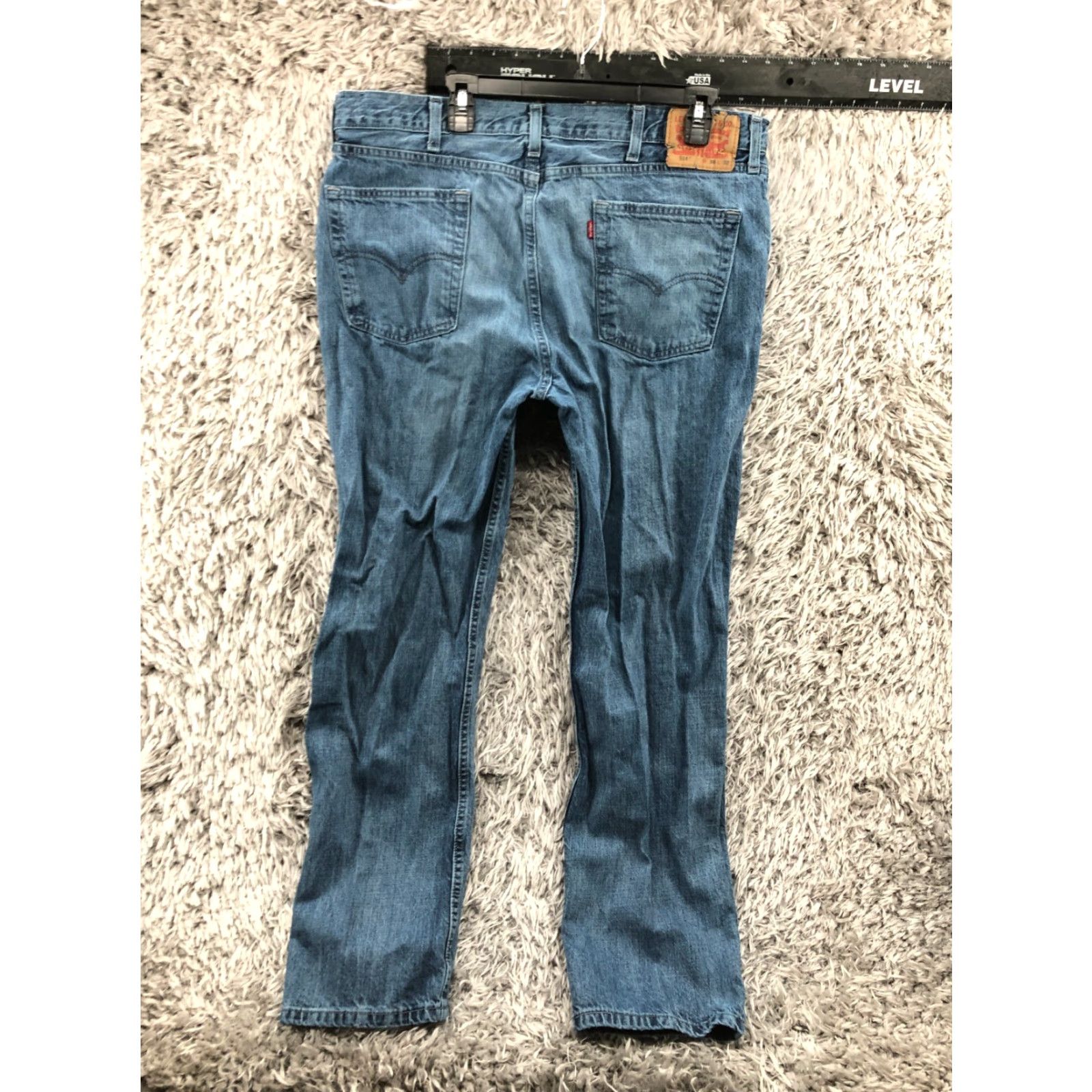 Levi's Levi's 514 Jeans Straight Men Salew 38x32 Regular Mid Wash Blue Denim Cotton Blend Belt Loops 5-Pocket Size US 38 / EU 54 - 5 Thumbnail
