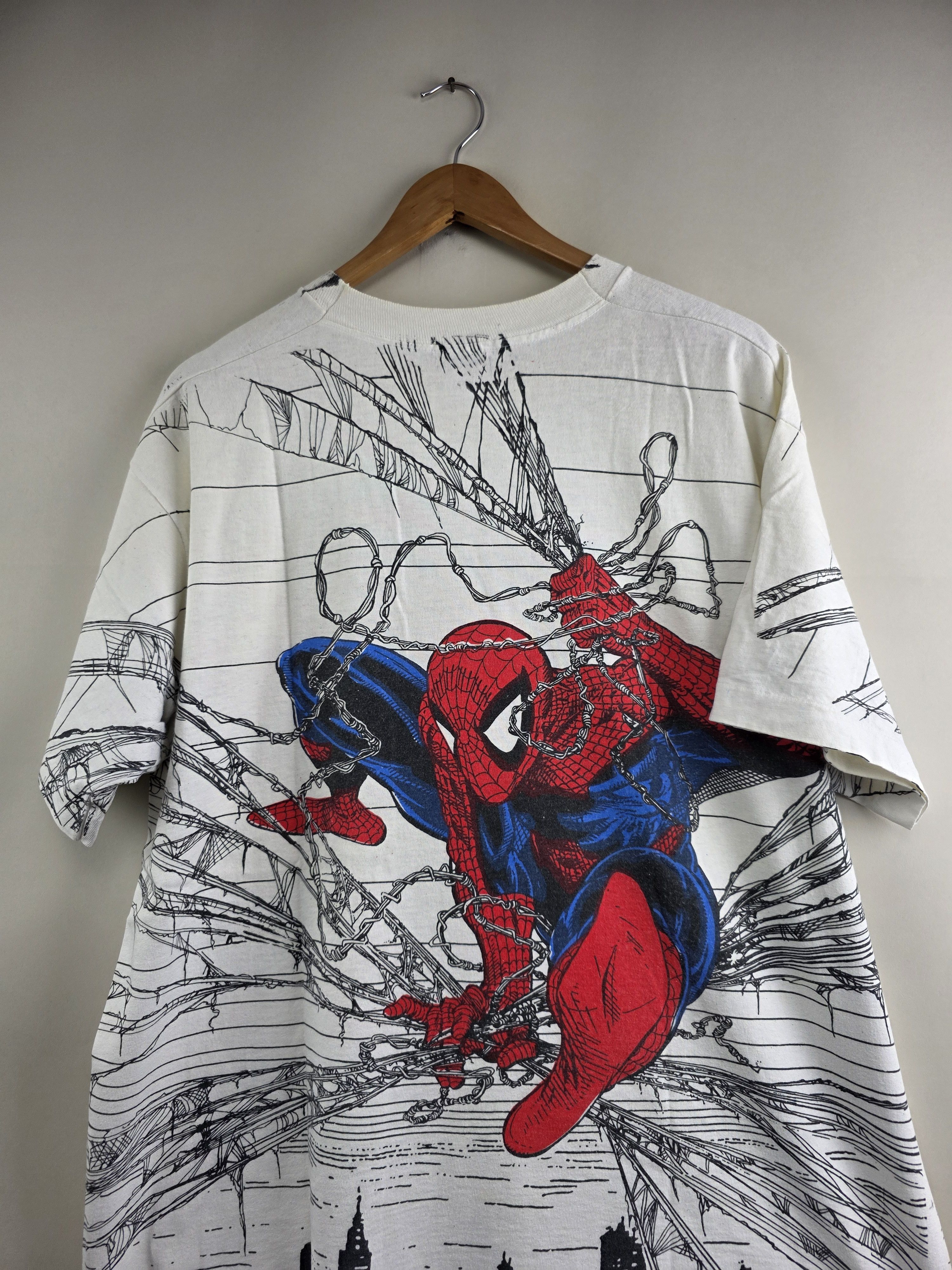 Vintage 1992 Marvel Comics Spiderman Megaprint 90s XL 23.5" 30.5" Size US XL / EU 56 / 4 - 8 Thumbnail