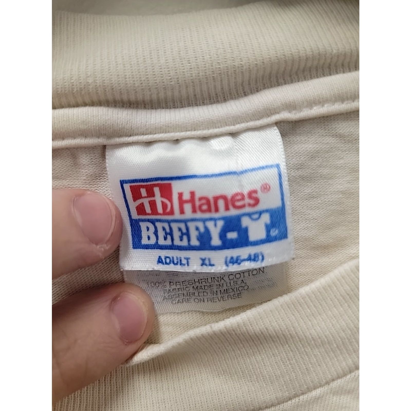 Hanes VINTAGE Anne Geddes Bumblebee Flower Pot Babies T-Shirt XL Men White Graphic Tee Hanes 100% cotton Short Sleeve Distressed Size US XL / EU 56 / 4 - 2 Thumbnail