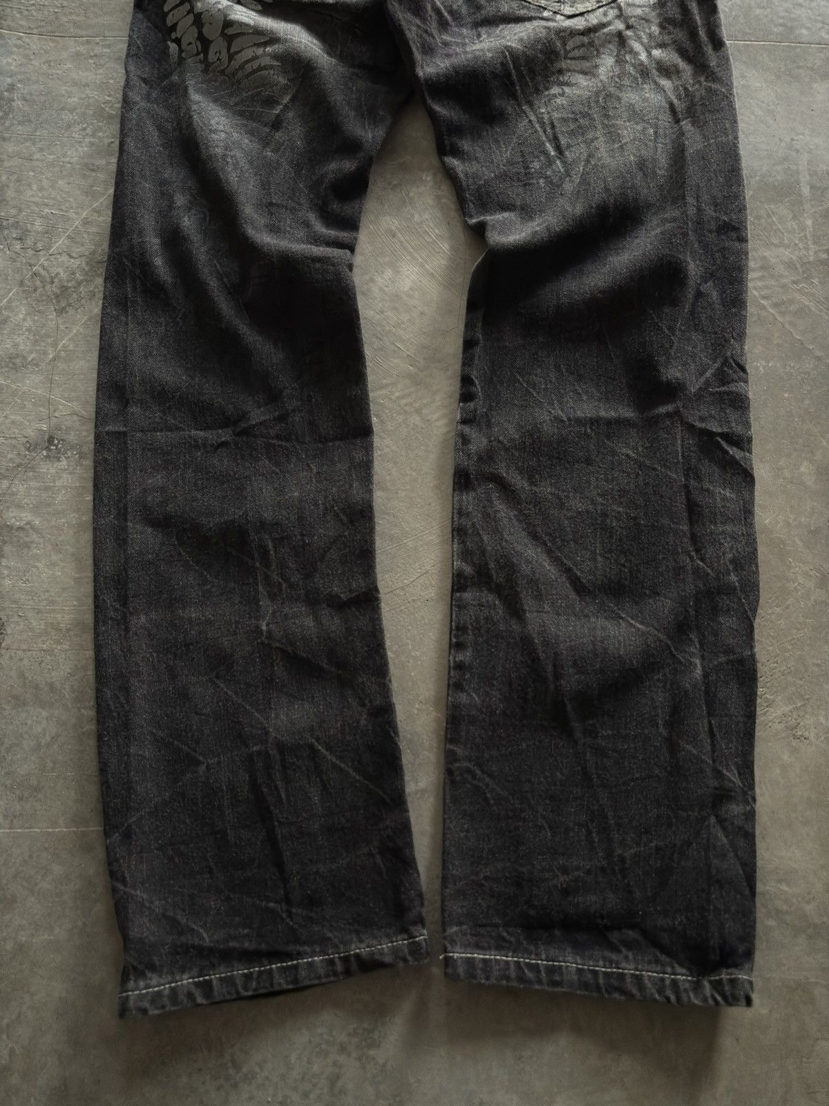 Hysteric Glamour Y2K wing stimulator backhit design punk gothic washed jeans Size US 30 / EU 46 - 16 Thumbnail