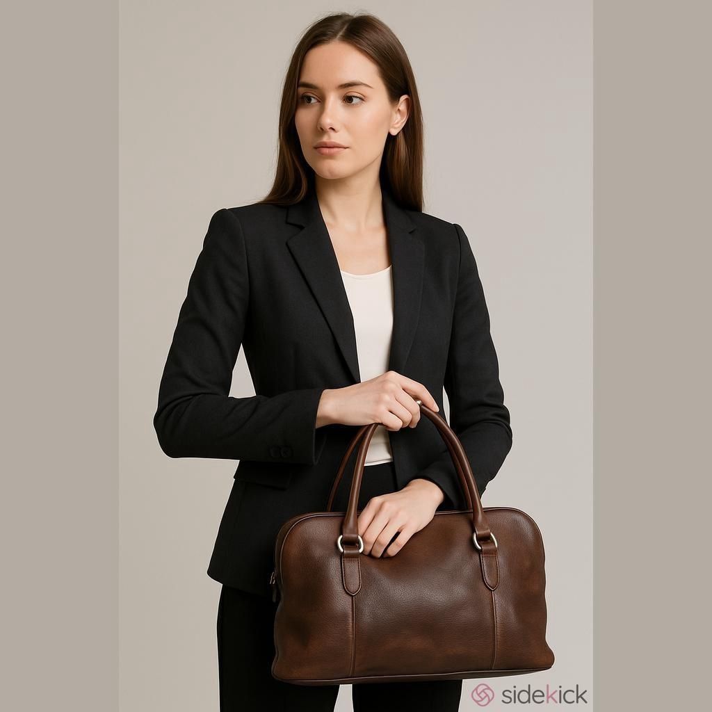 Other Ellington Portland Leather Satchel/ Tablet / Briefcase Brow Size ONE SIZE - 1 Thumbnail