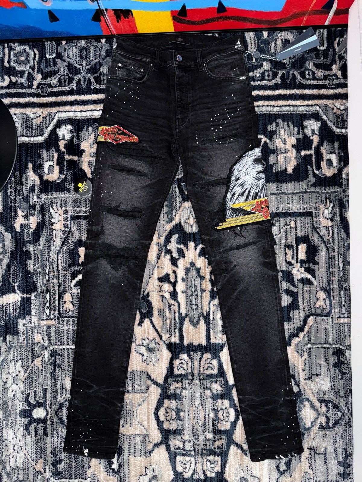 Amiri Amiri California eagle patch jeans Size US 32 / EU 48 - 2 Thumbnail