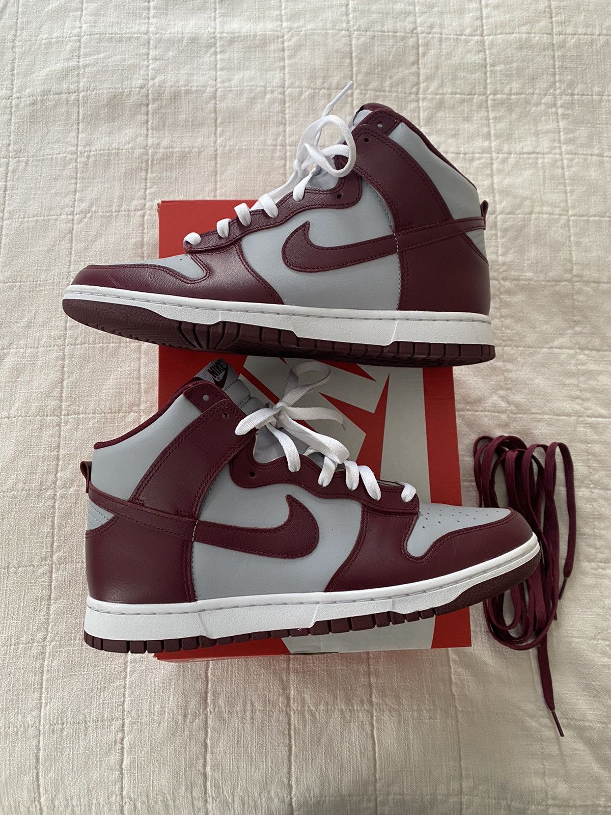 image of Nike Dunk Beetroot 11M Shoes in White, Men's