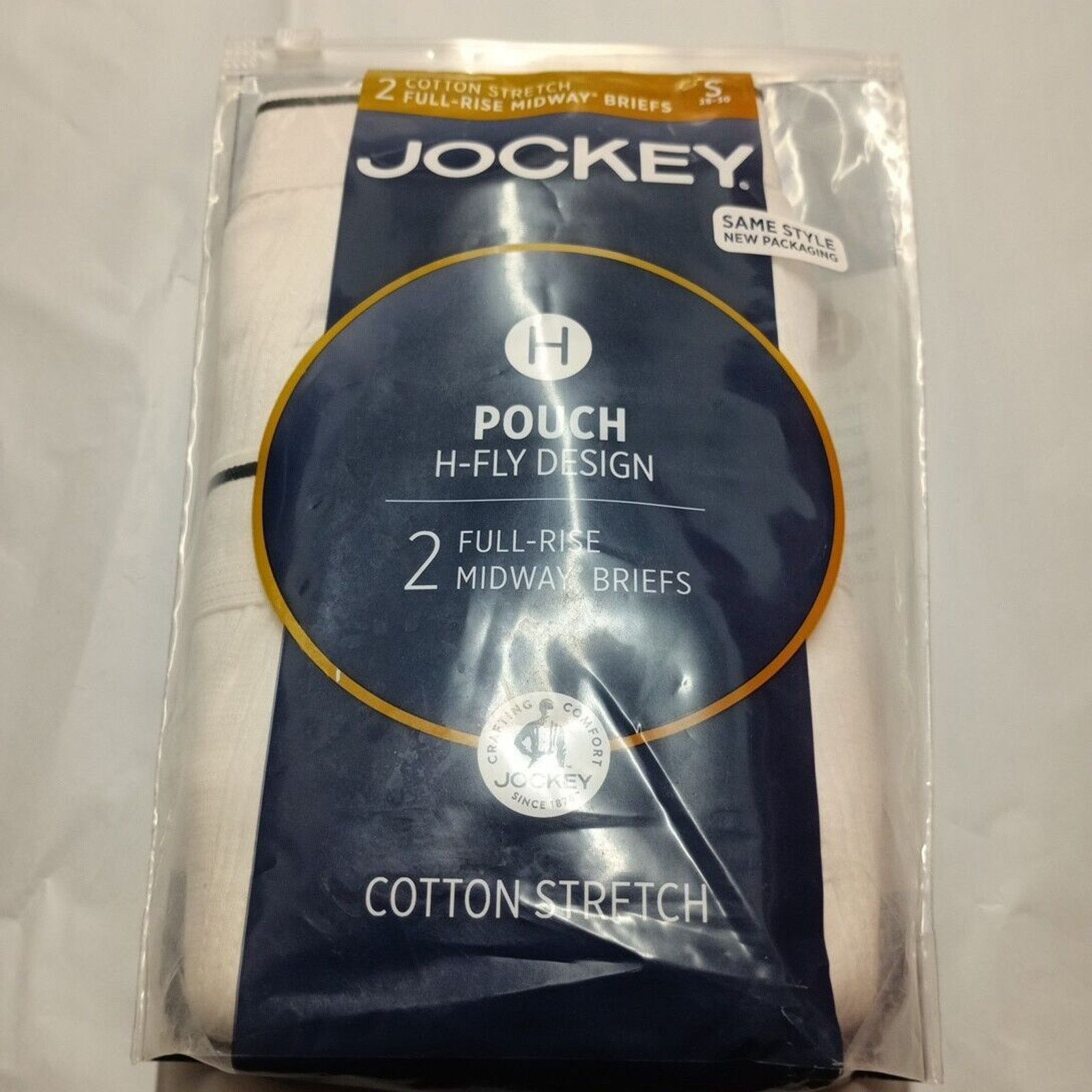 Jockey Jockey Mens Pouch 2 Midway Briefs H Fly White Size S (28-30) Size 28 - 1 Thumbnail