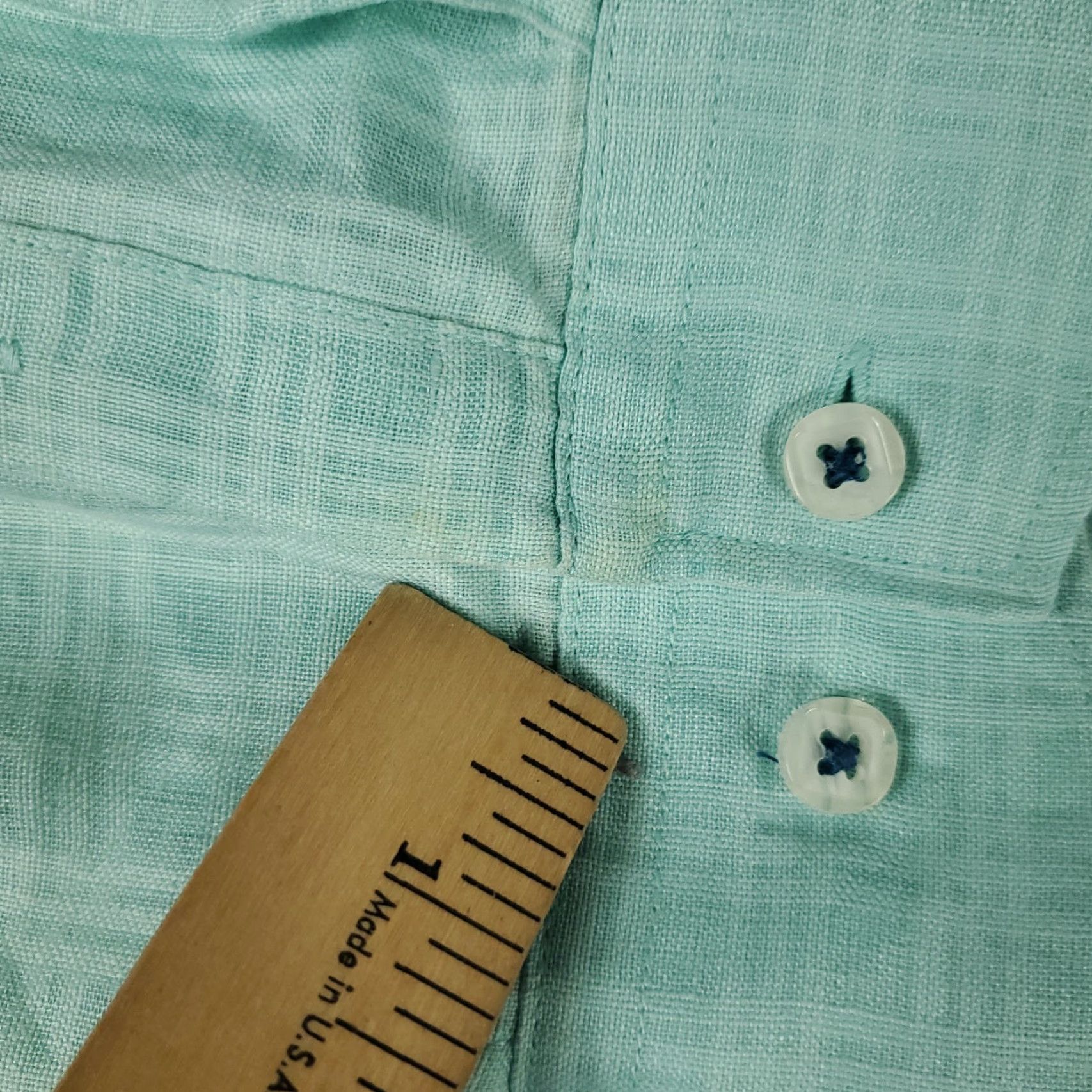 Tommy Bahama Tommy Bahama Plaid Button-Up Shirt Men’s XL Blue Linen Cotton Long Sleeve Tropical Size US XL / EU 56 / 4 - 3 Thumbnail