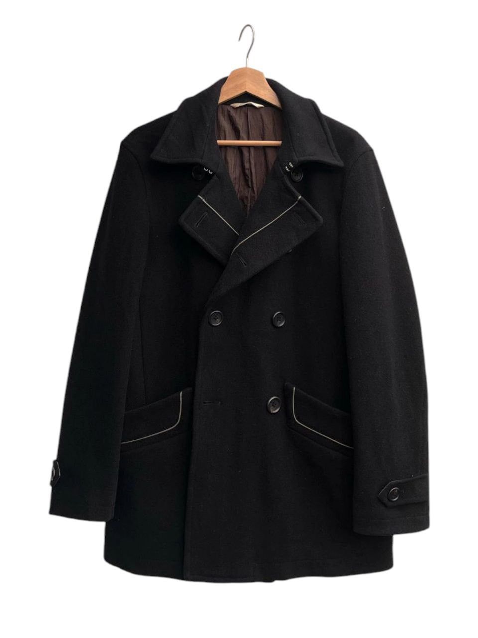 Paul Smith Paul Smith Double Breasted Wool Coat Size US L / EU 52-54 / 3 - 3 Thumbnail