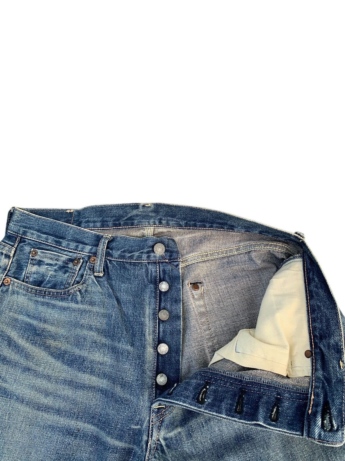OMNIGOD VINTAGE OMNIGOD 5009 SELVEDGE JAPANESE DISTRESSED DENIM Size US 33 - 12 Thumbnail
