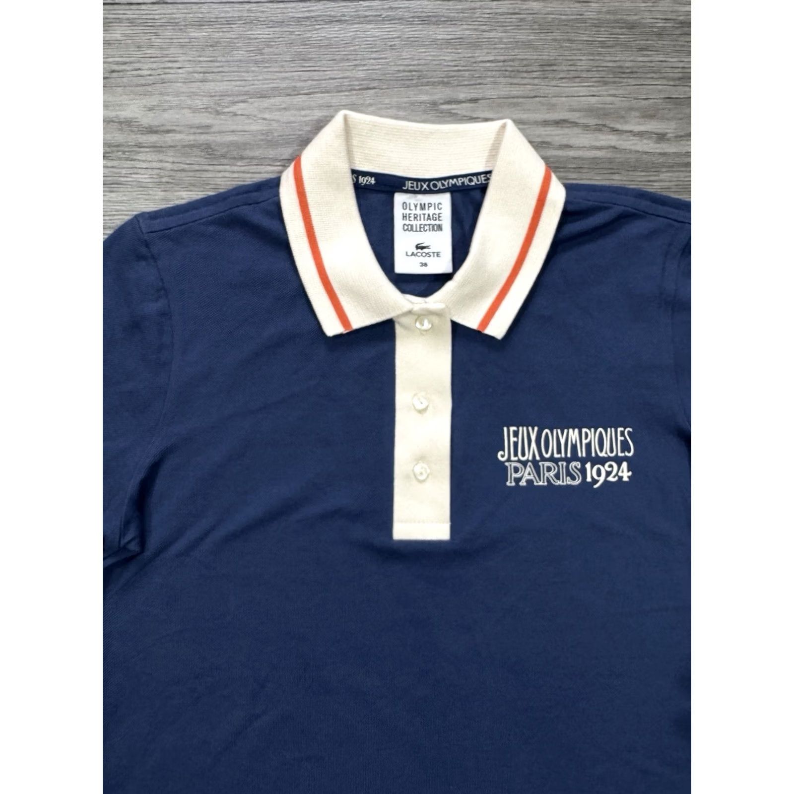 Lacoste Lacoste Polo Shirt The Heritage Collection Paris 1924 Navy Womens Size 38 Short Sleeve Shirt Womens Size XS / US 0-2 / IT 36-38 - 5 Thumbnail