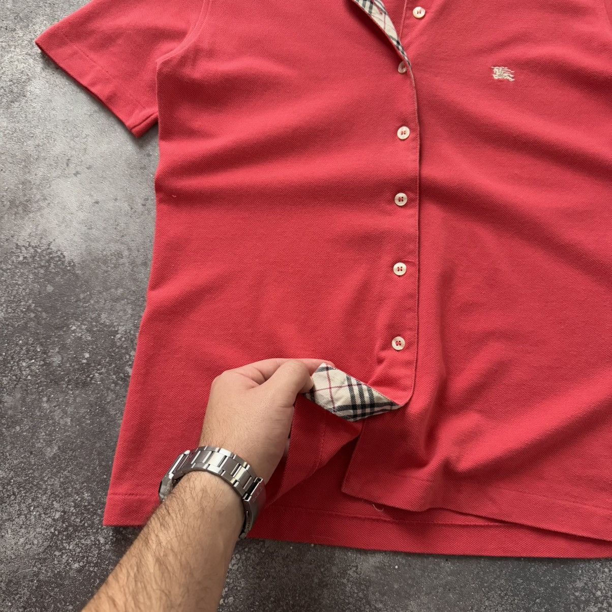 Burberry × Burberry Prorsum × Vintage Burberry London Vintage Nova Check Polo T-Shirt Size M / US 6-8 / IT 42-44 - 7 Thumbnail