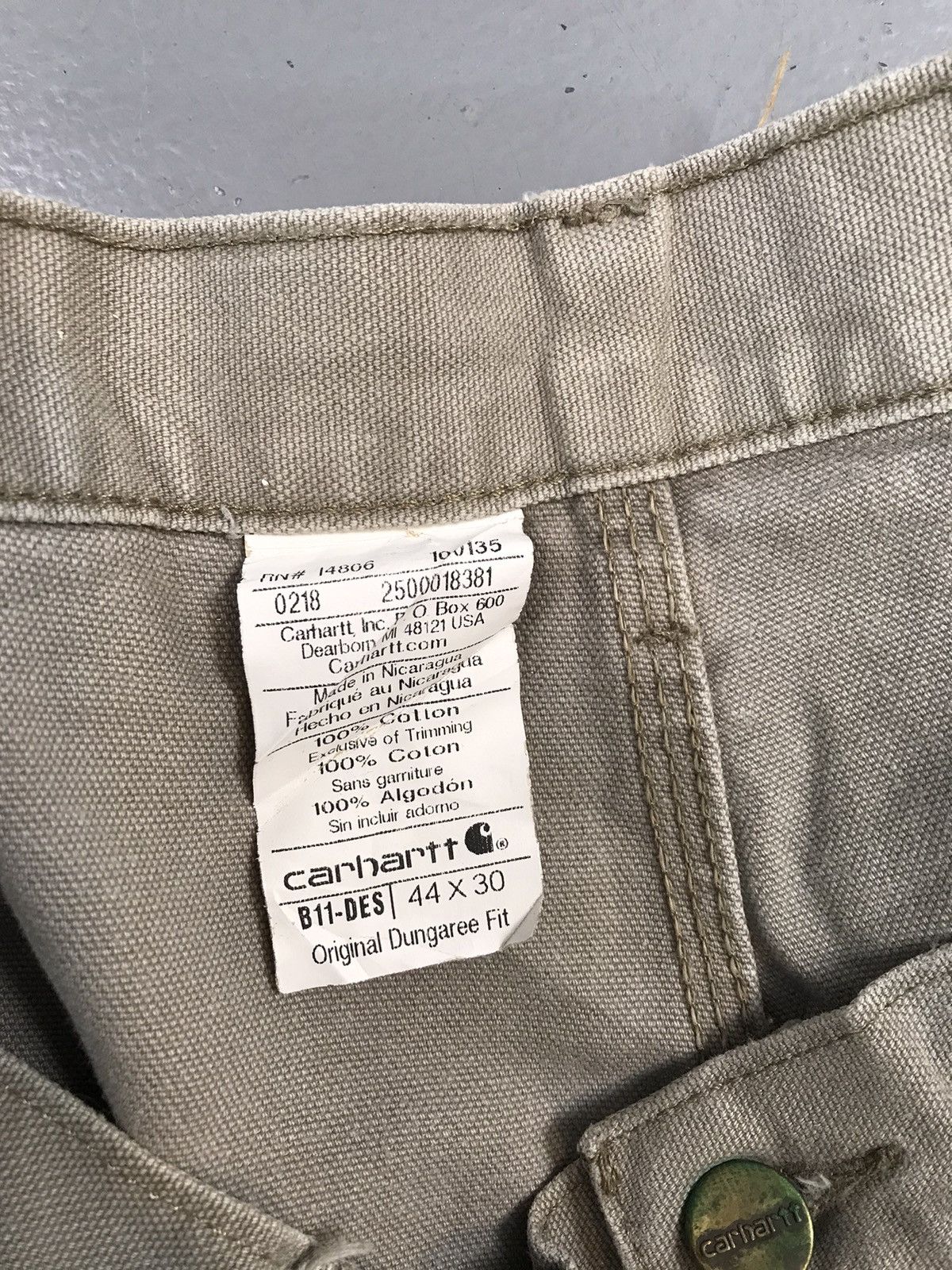 Carhartt × Vintage Vintage Carhartt B11 DES carpenter denim Size US 44 / EU 60 - 6 Thumbnail