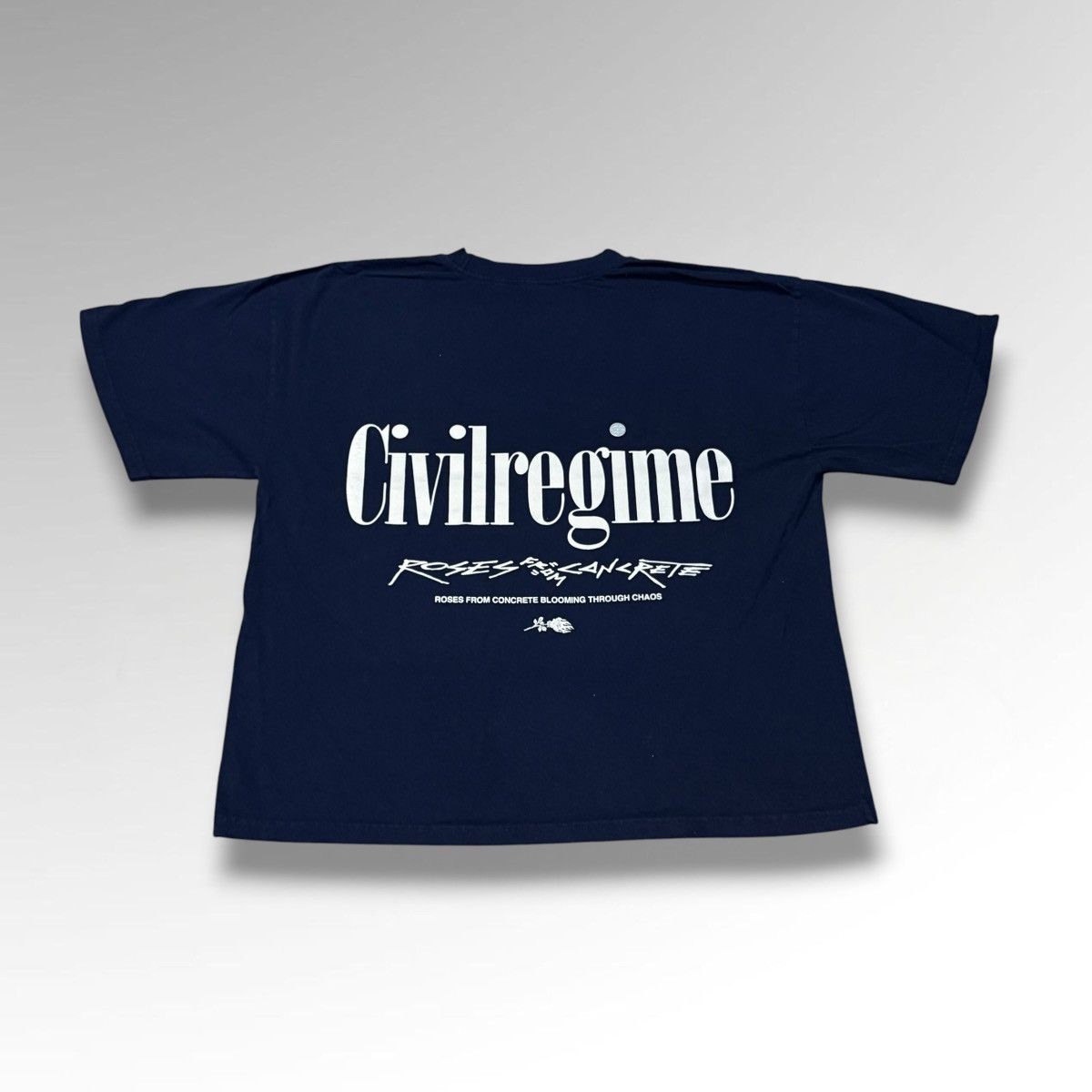 Civil Regime Civil Regime Roses From Concrete Navy Tee Size US L / EU 52-54 / 3 - 1 Thumbnail