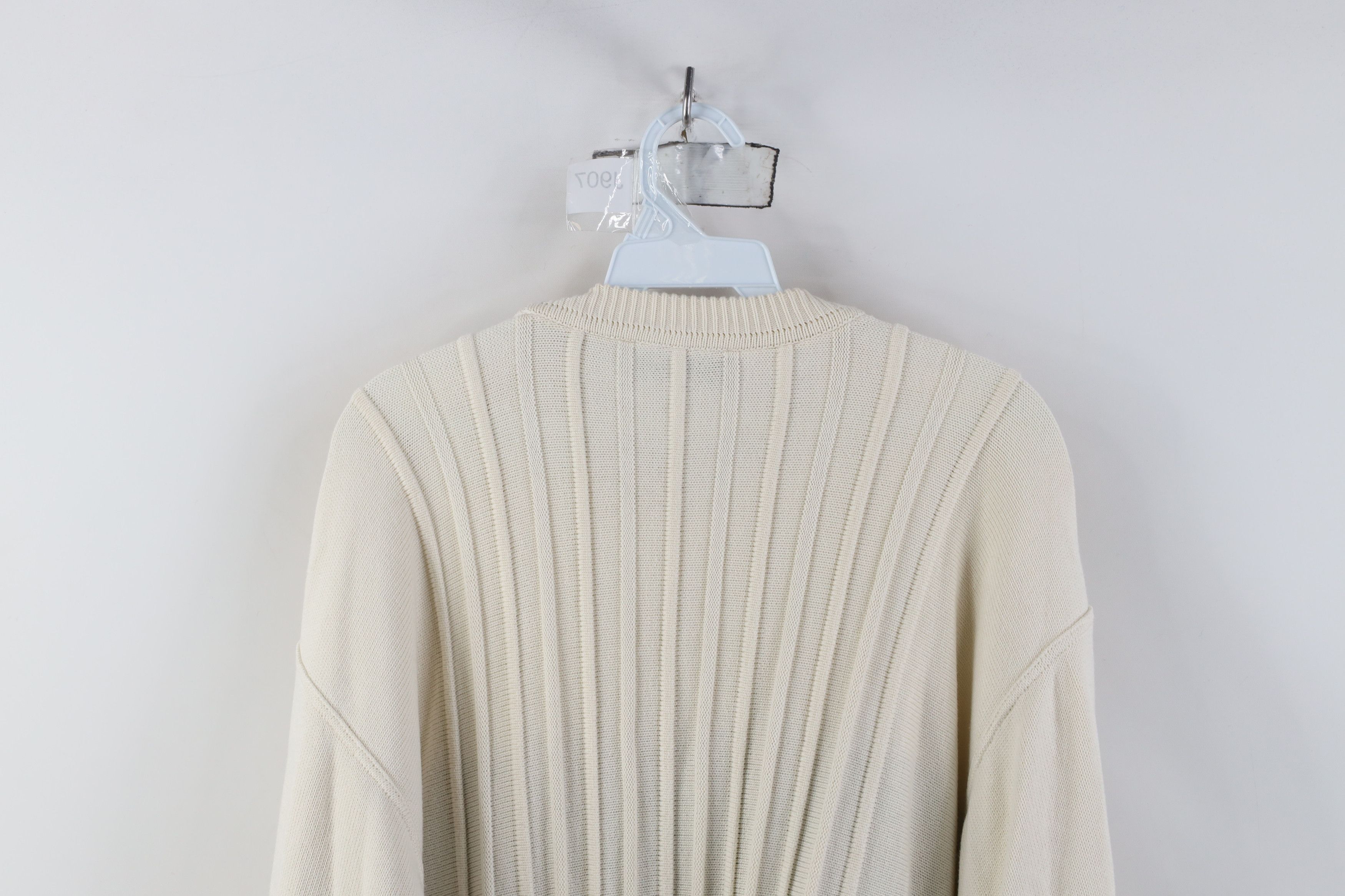Vintage Vintage 90s Streetwear Block Ribbed Knit Crewneck Sweater Size US XXL / EU 58 / 5 - 9 Thumbnail