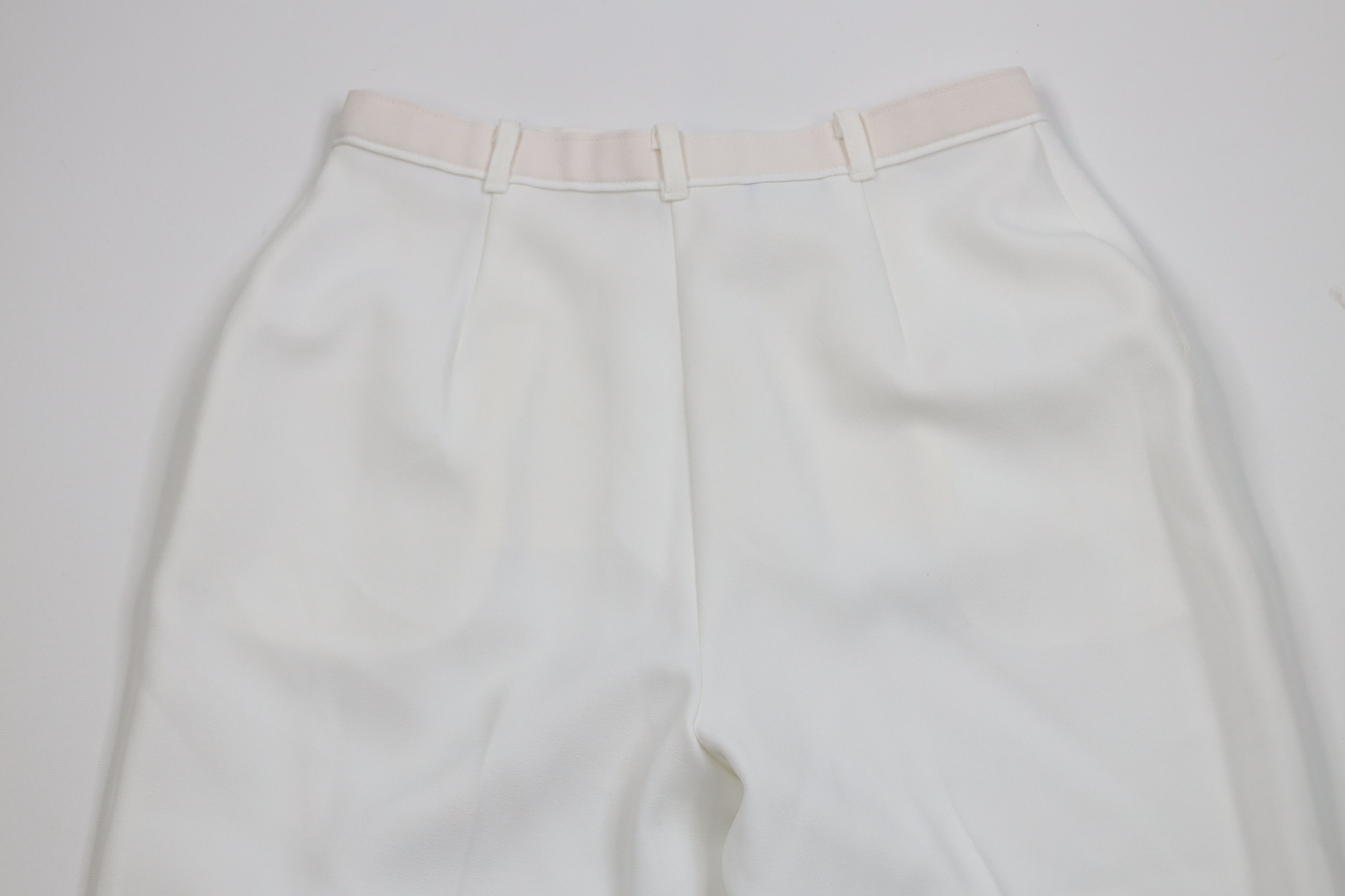 Levi's Vintage 70s 80s Levis Fit Pleated Knit Chino Pants White USA Size 28" / US 6 / IT 42 - 9 Thumbnail