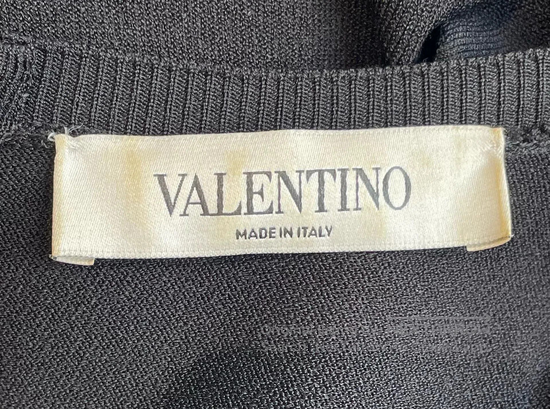 Valentino Valentino Black Embroidered Dress. Size S / US 4 / IT 40 - 5 Thumbnail