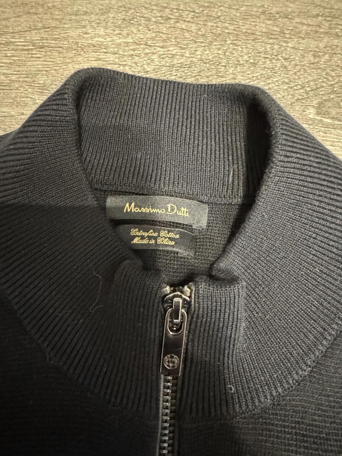 Massimo Dutti Massimo Dutti Sweater Mens Medium Black Full Zip Size US M / EU 48-50 / 2 - 3 Thumbnail