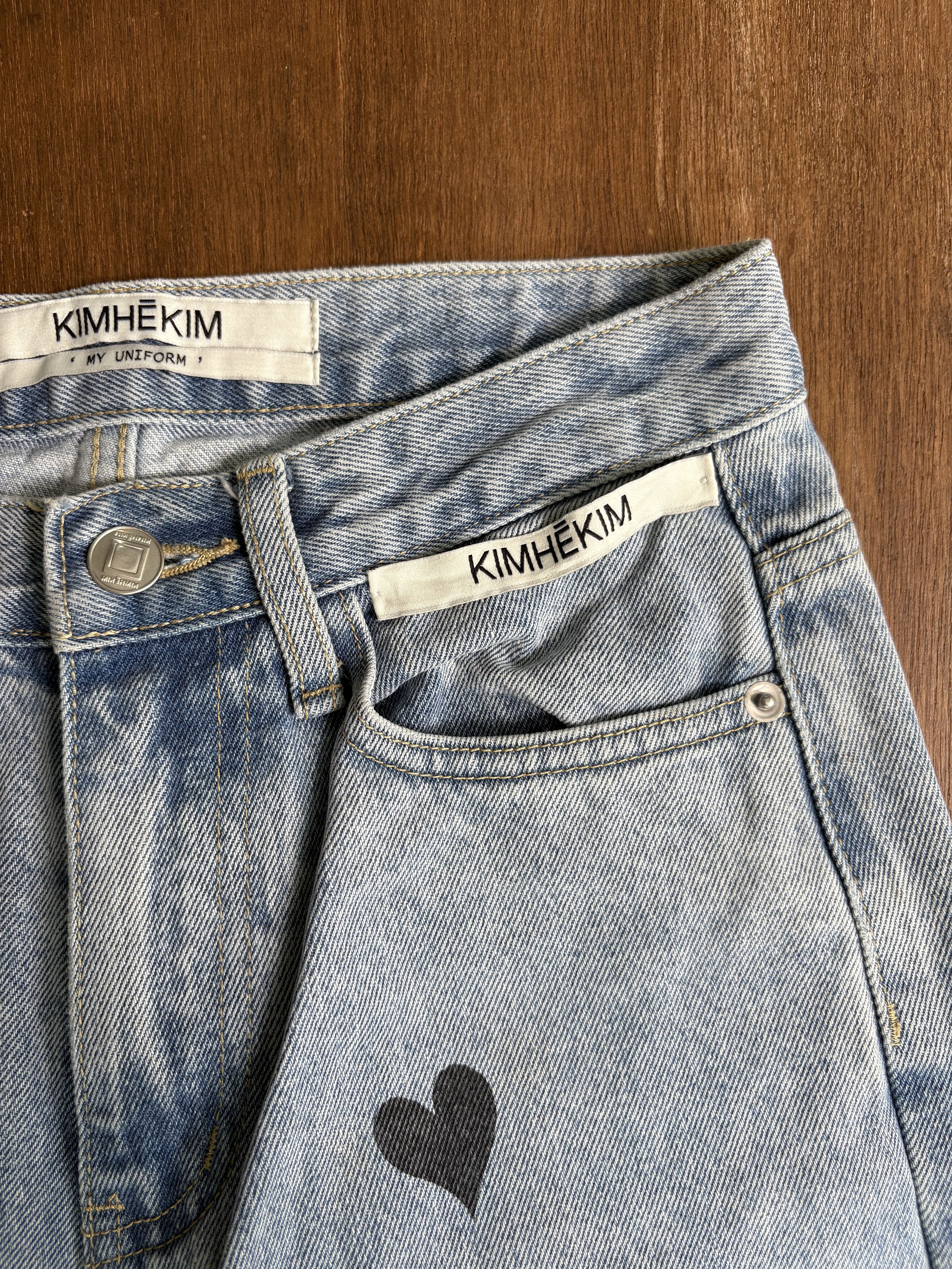 Other KIMHEKIM Heart Denim Made in Korea Size 26" / US 2 / IT 38 - 7 Thumbnail