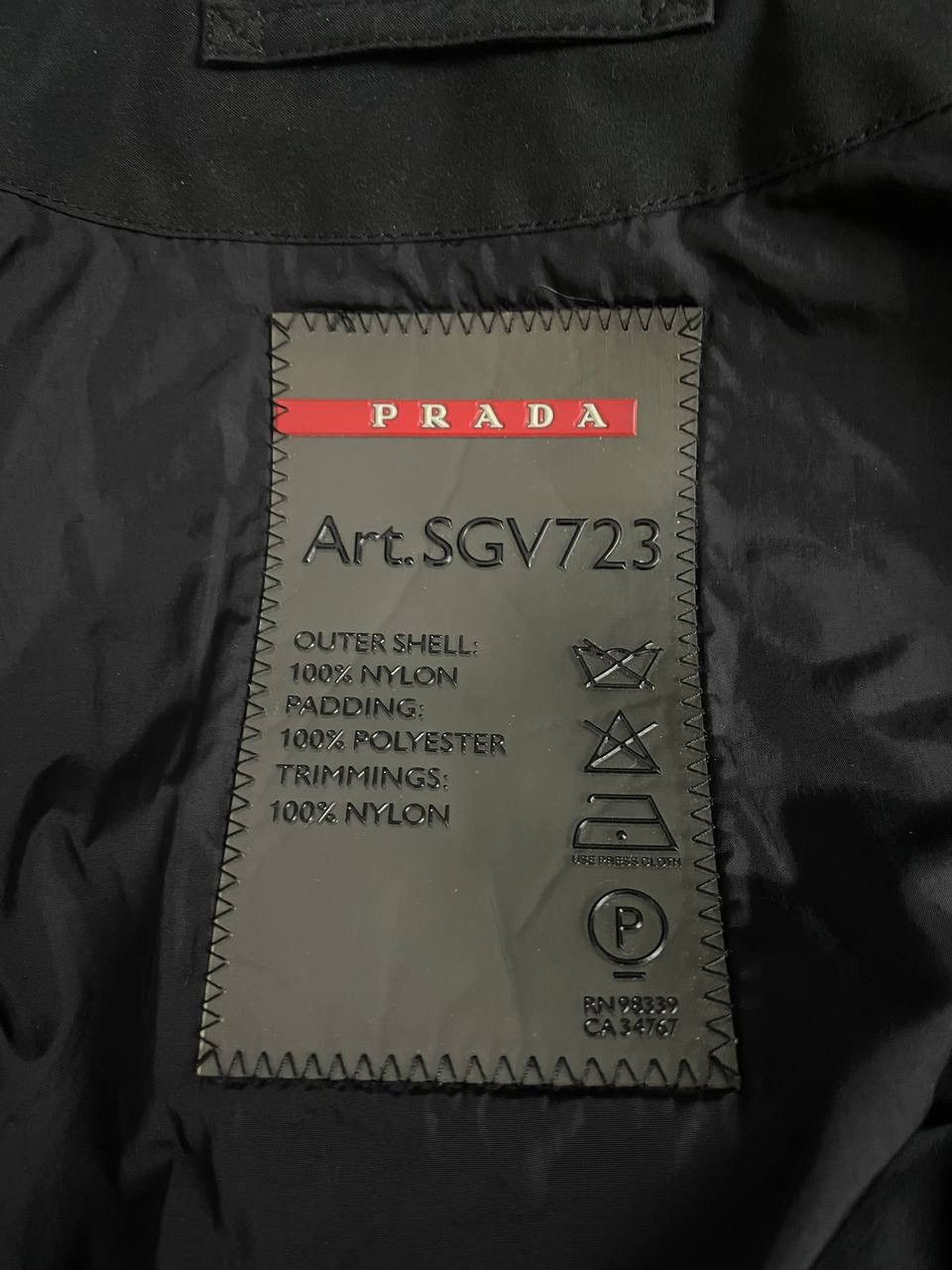 Prada Prada Nylon Jacket Zip Black Size US M / EU 48-50 / 2 - 13 Thumbnail