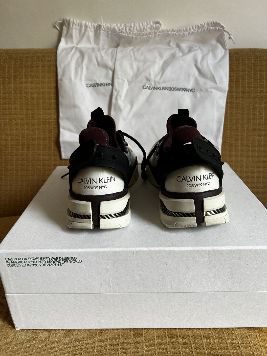 Calvin Klein 205W39NYC Calvin Klein 205W39NYC Carla 10 Sneakers White Blue Size US 7 / EU 40 - 4 Thumbnail