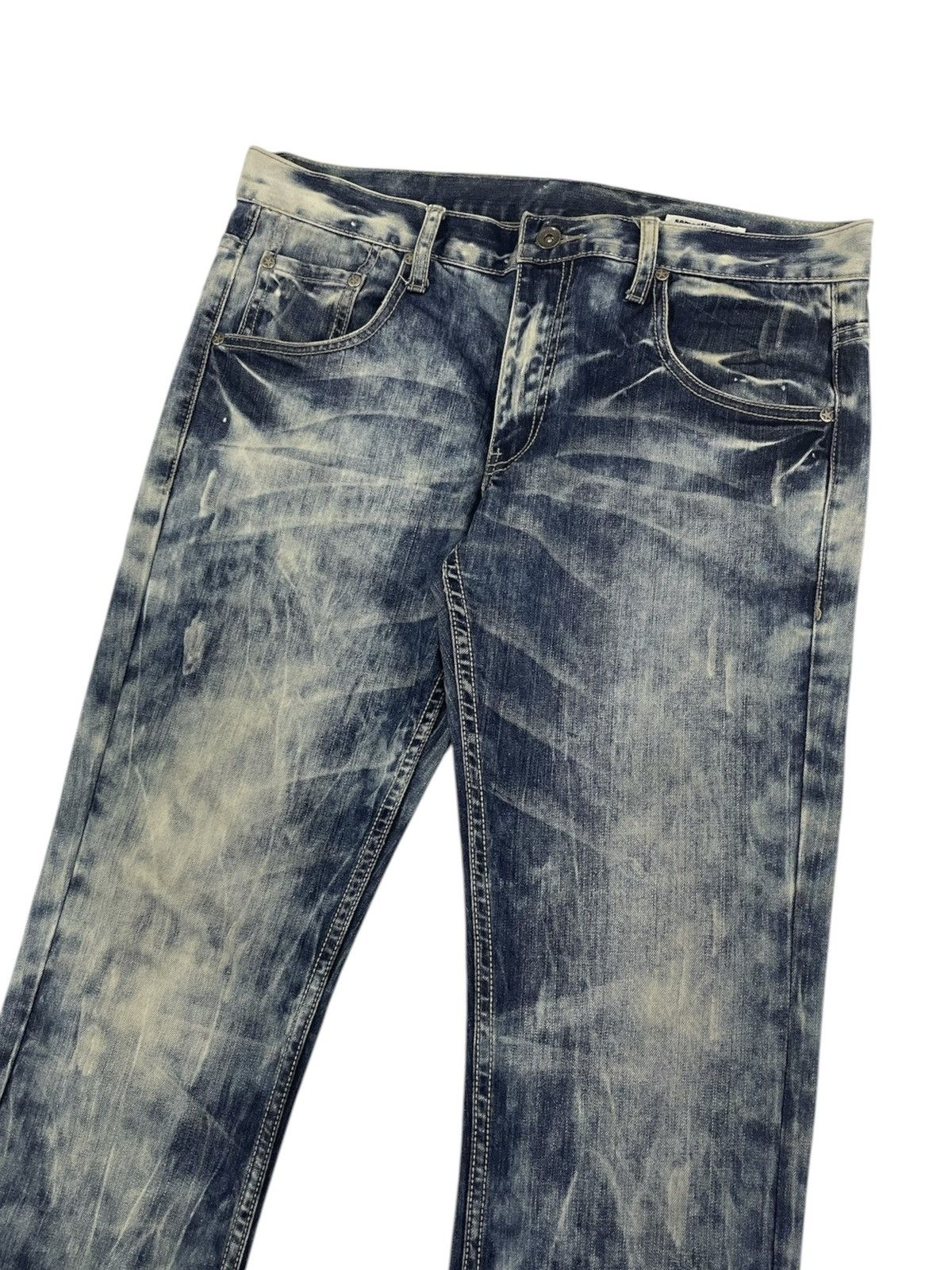 semanticdesign Semantic Design Japan Acid Wash Flare Jeans Size US 35 - 4 Thumbnail