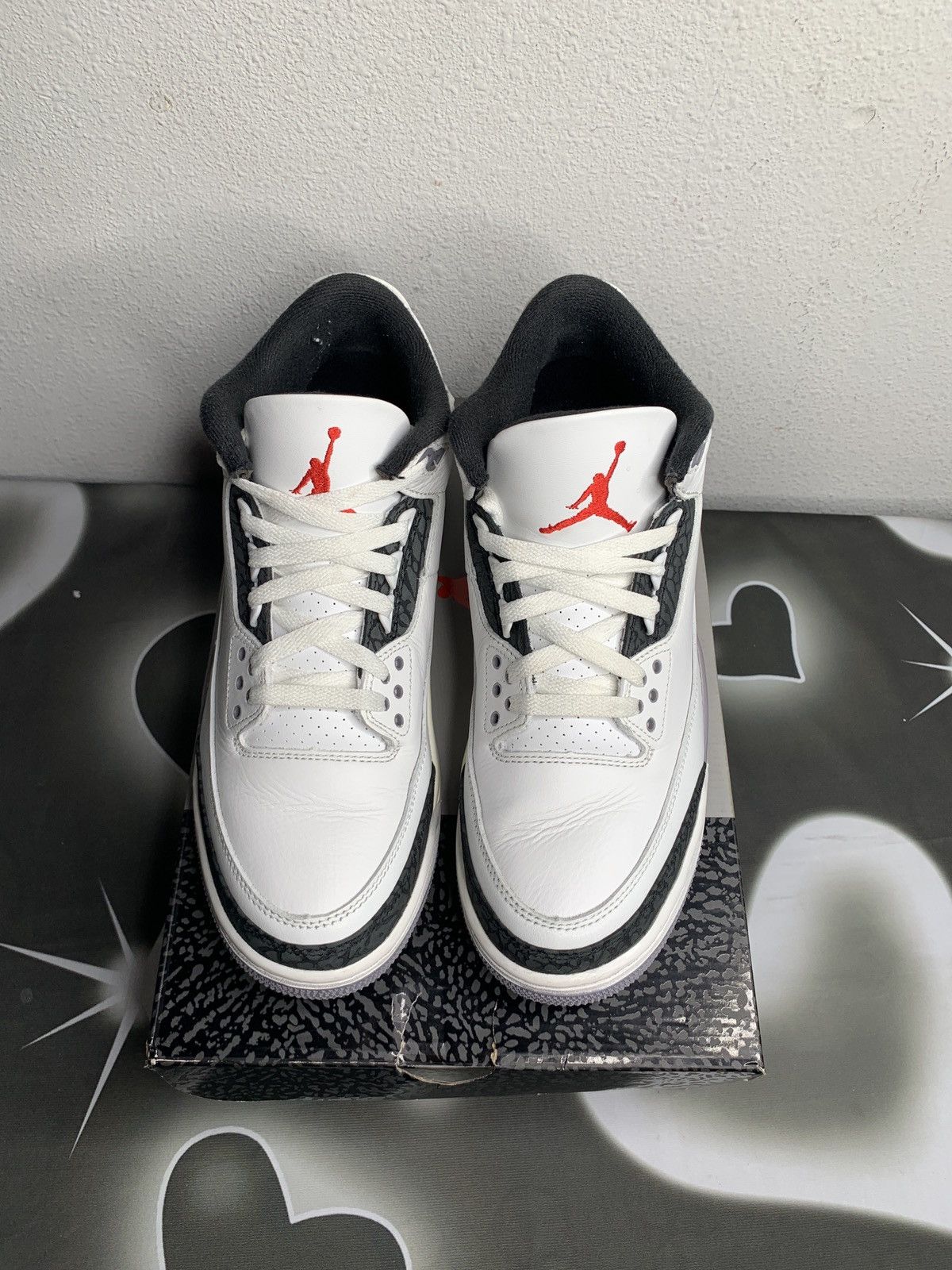 Jordan Brand Air Jordan 3 Retro Cement Grey Size US 9.5 / EU 42-43 - 4 Thumbnail