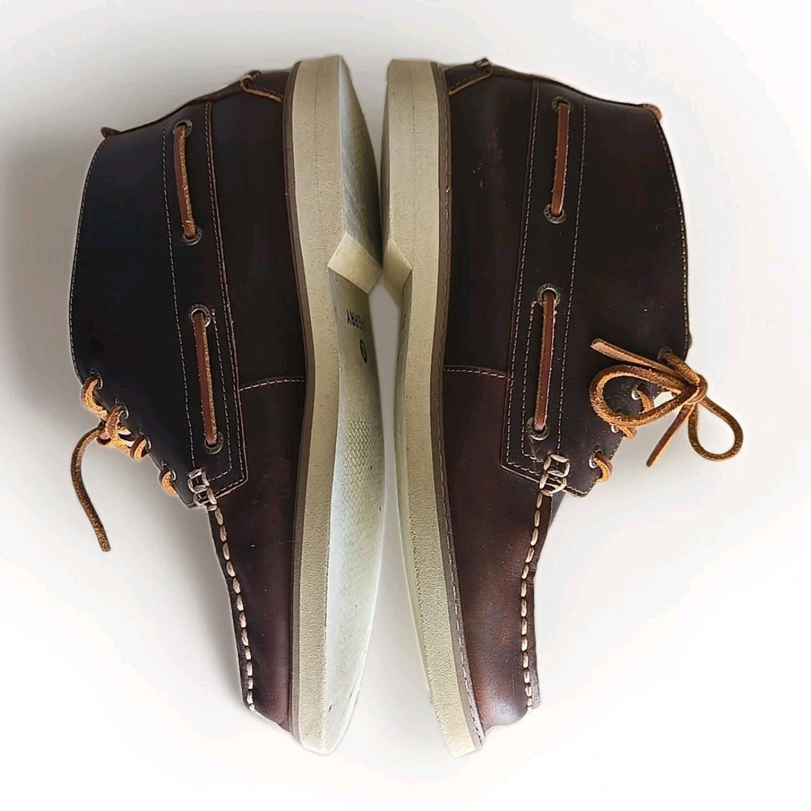 Sperry Sperry Top-Sider Brown Leather Lace-Up Ankle Boots Sz 11 Size US 11 / EU 44 - 4 Thumbnail
