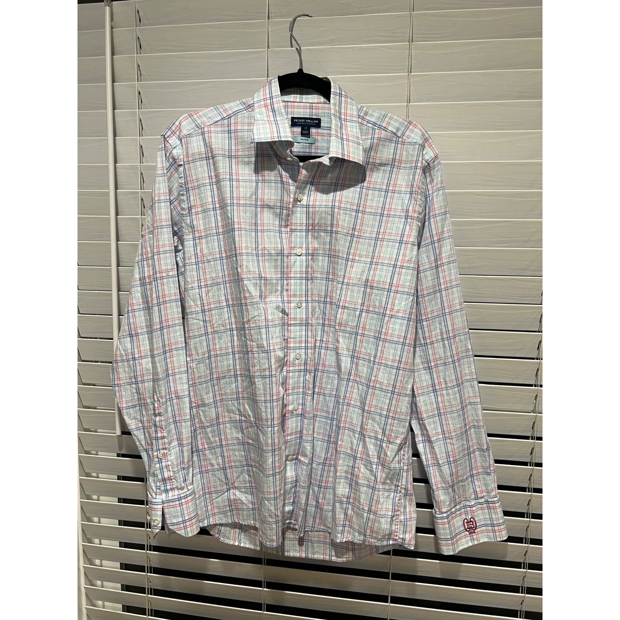 Peter Millar Peter Millar Crown Crafted Long Sleeve Button Up Shirt - Siz Size US M / EU 48-50 / 2 - 1 Thumbnail