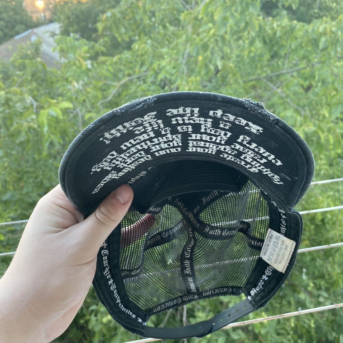 Designer × Faith Connexion × Vintage Faith Connexion Vintage y2k Distressed Trucker Cap Size ONE SIZE - 7 Thumbnail