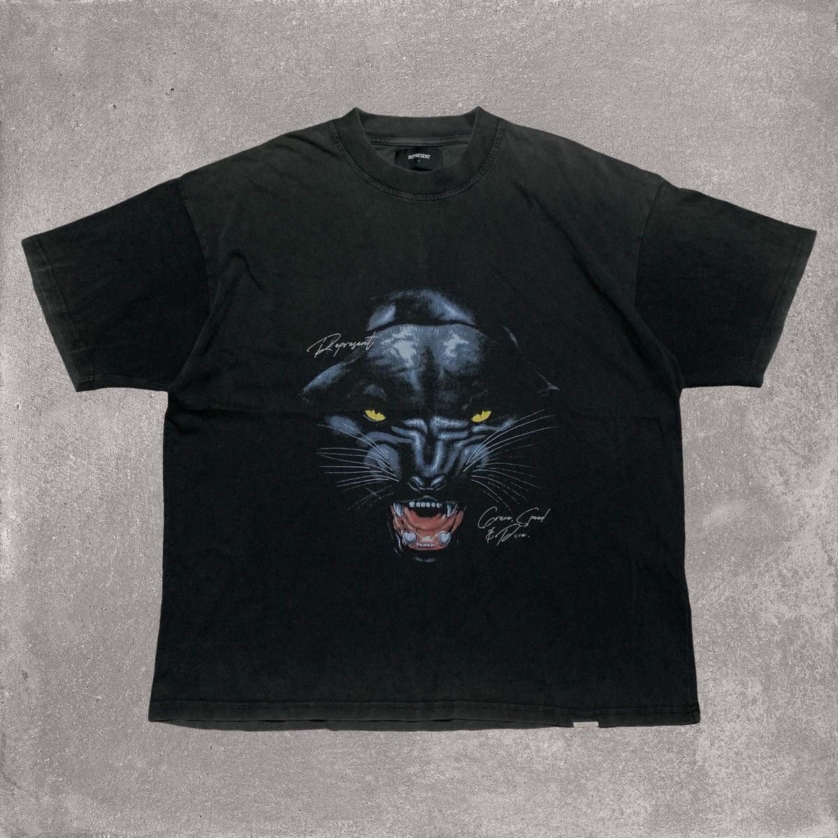 Represent Clo. Represent Large Panther Graphic Vintage Black Tee Size US L / EU 52-54 / 3 - 1 Thumbnail